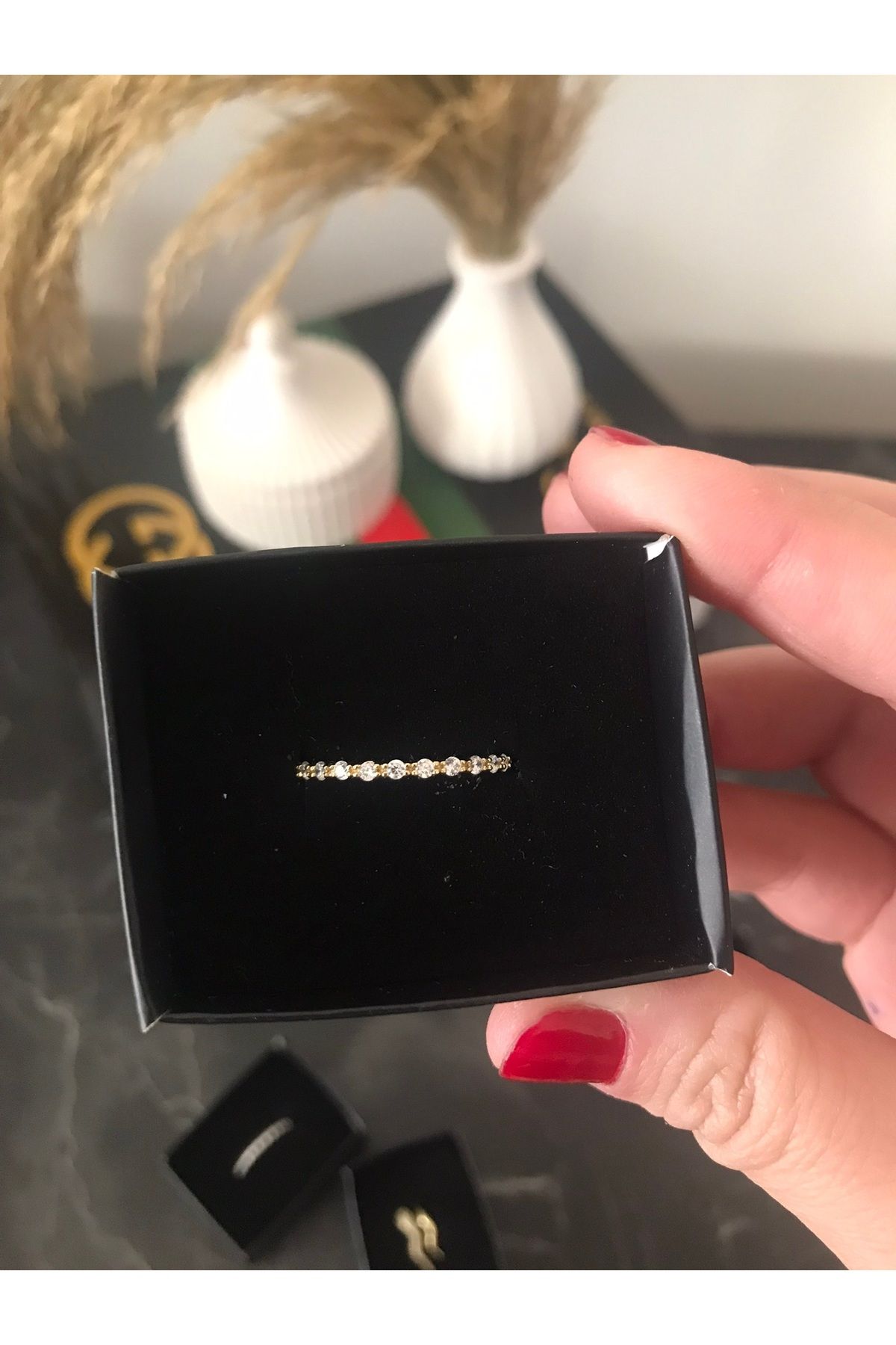 shop PASLANMAZ ÇELİK TAMTUR SU YOLU PARLAK YÜZÜK GOLD KARARMAZ