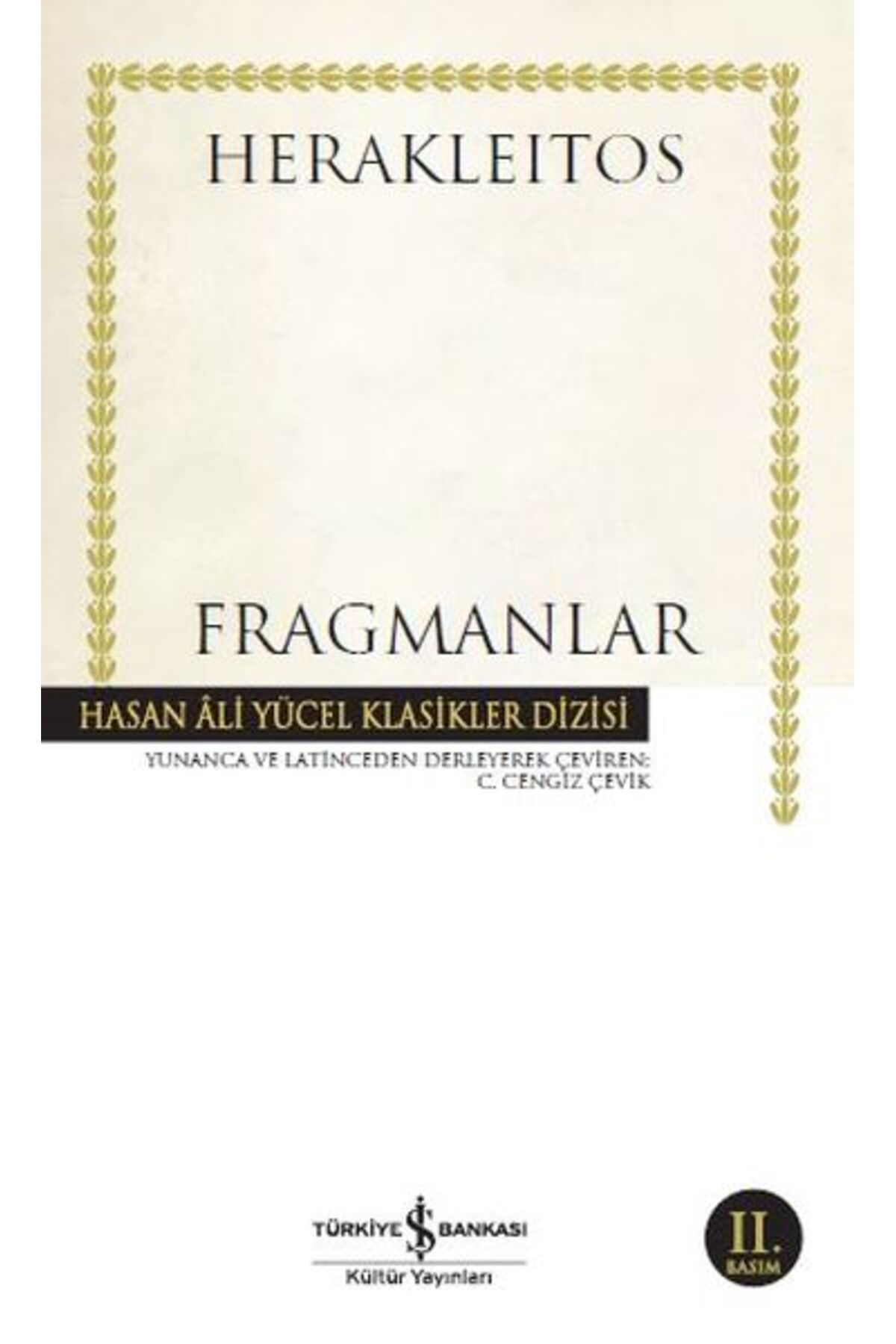 Destek Yayınları Fragmanlar Hasan Ali Yücel Klasikler