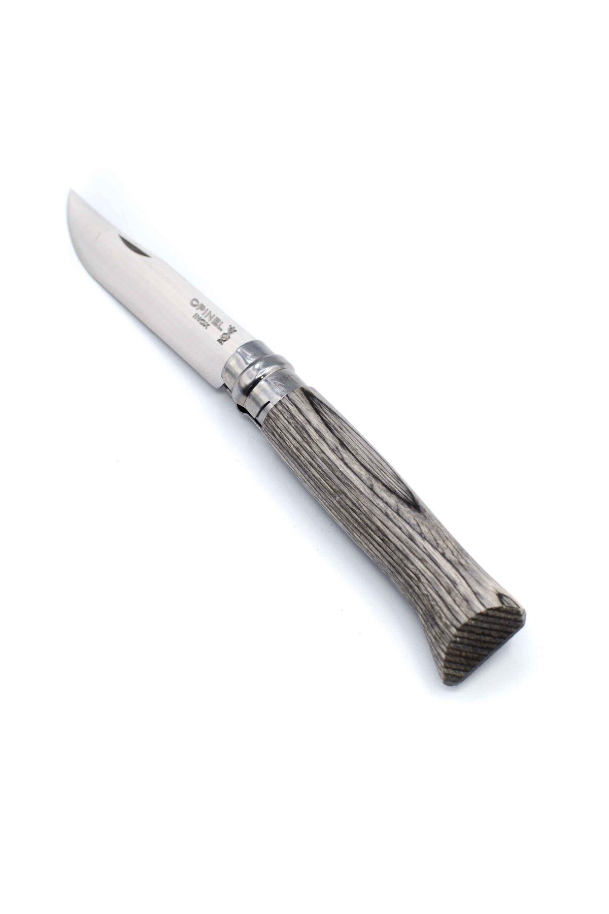 Opinel No.8 Laminated Birch Özel Seri Paslanmaz Bıçak - Gri