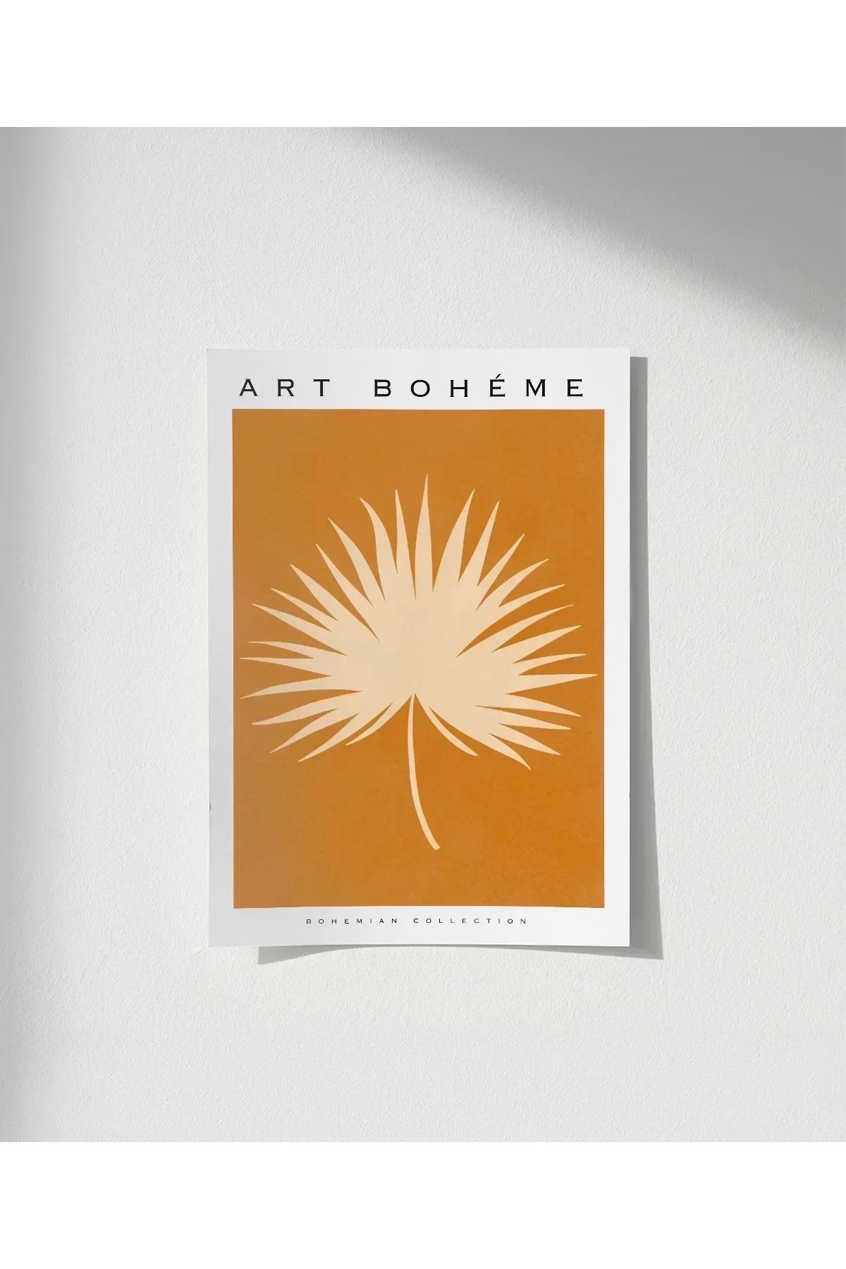 VOGLOO Çerçevesiz Poster Bohem Palmiye Yaprağı