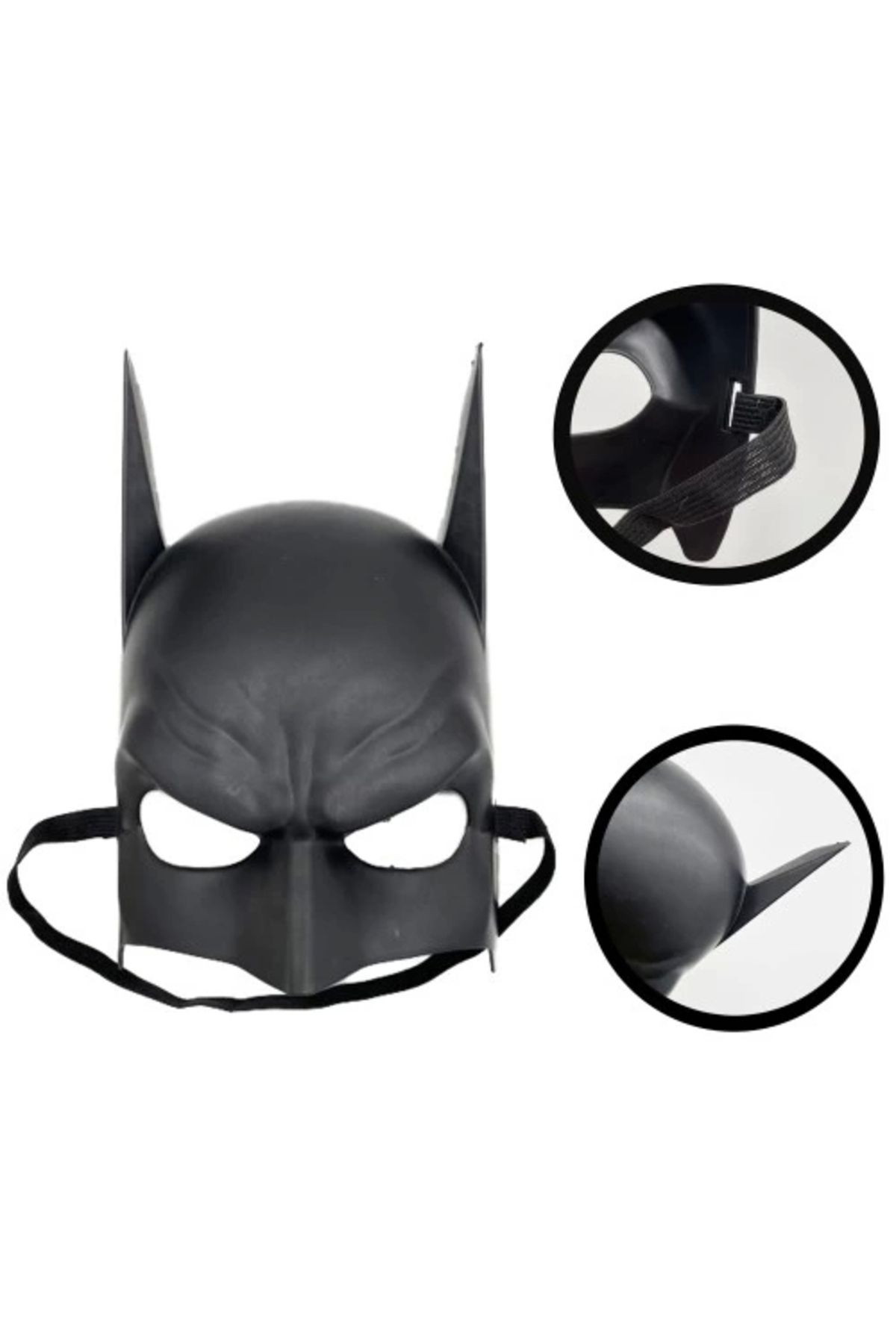 PRATİKOBA Siyah Çocuk Batman Maskesi Lastikli