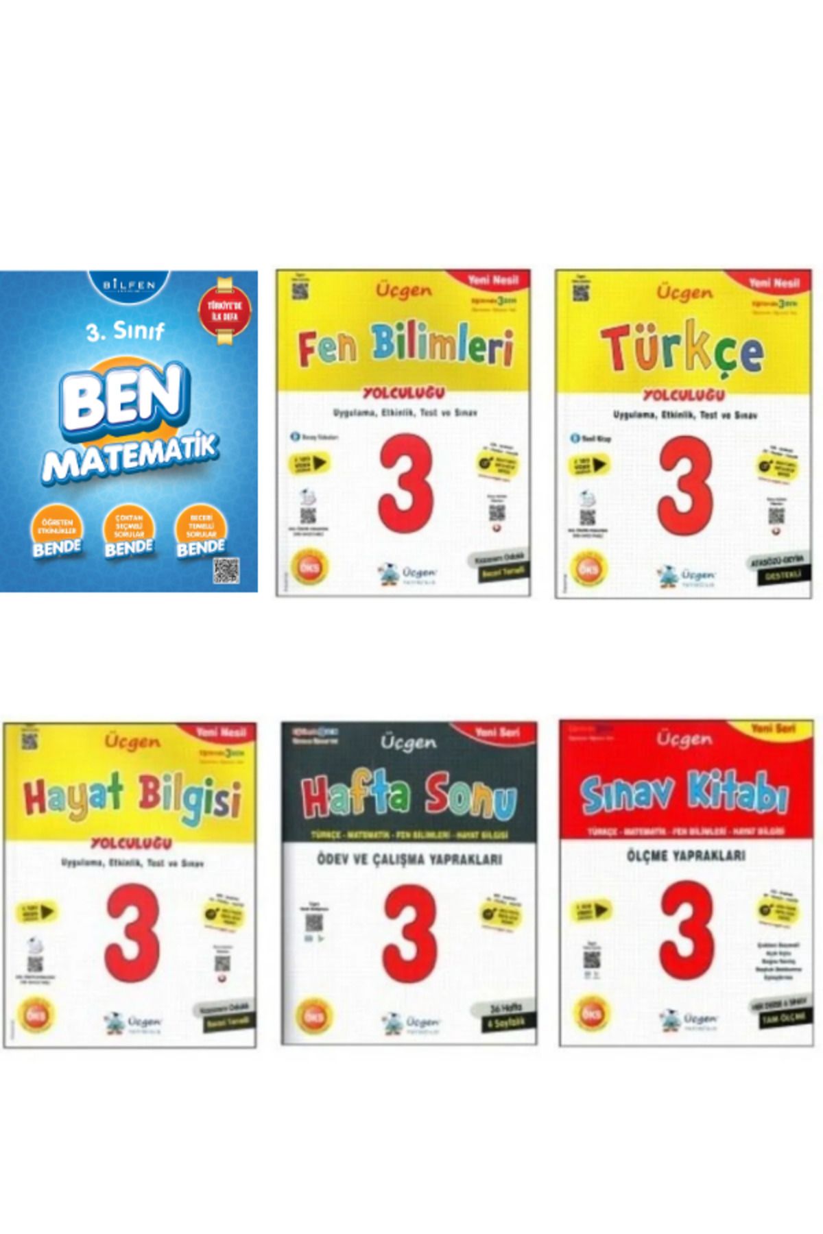 Üçgen Yayıncılık ve Bilfen Yayıncılık 3. Sınıf Set 6 Kitap kampanyalı