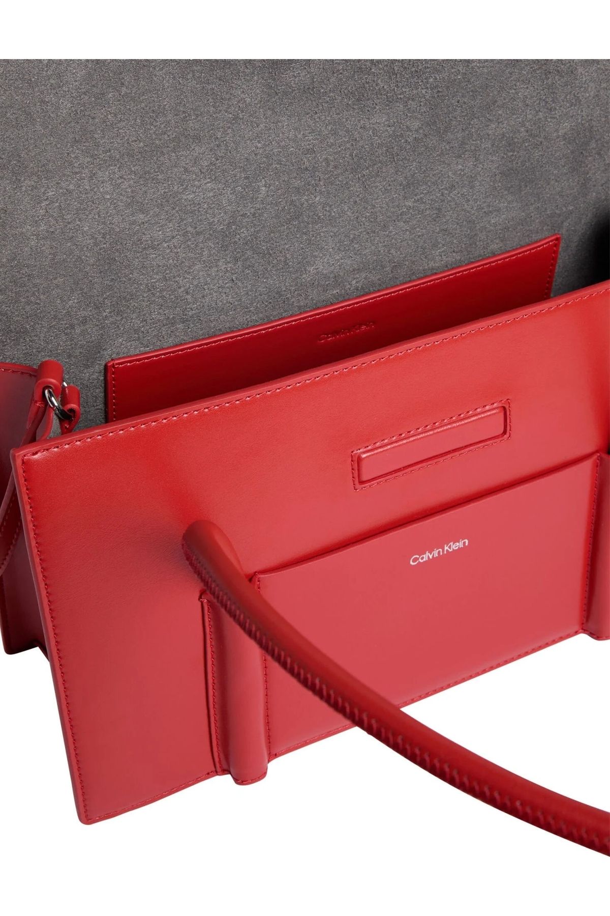 Calvin Klein-Red Linn Shoulder Bag 4
