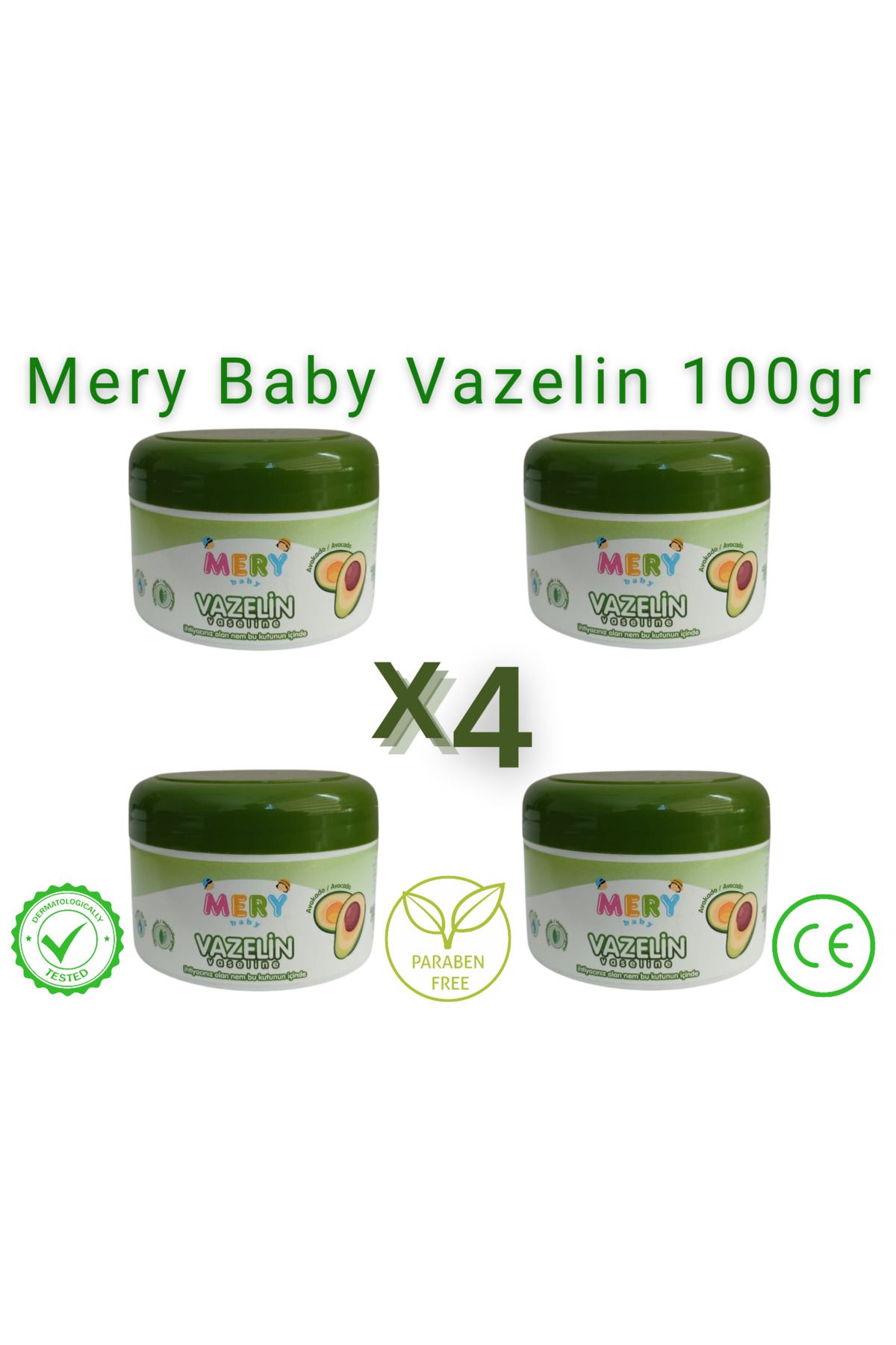 Mery Baby Vazelin 100 gr ( 4 ADET )