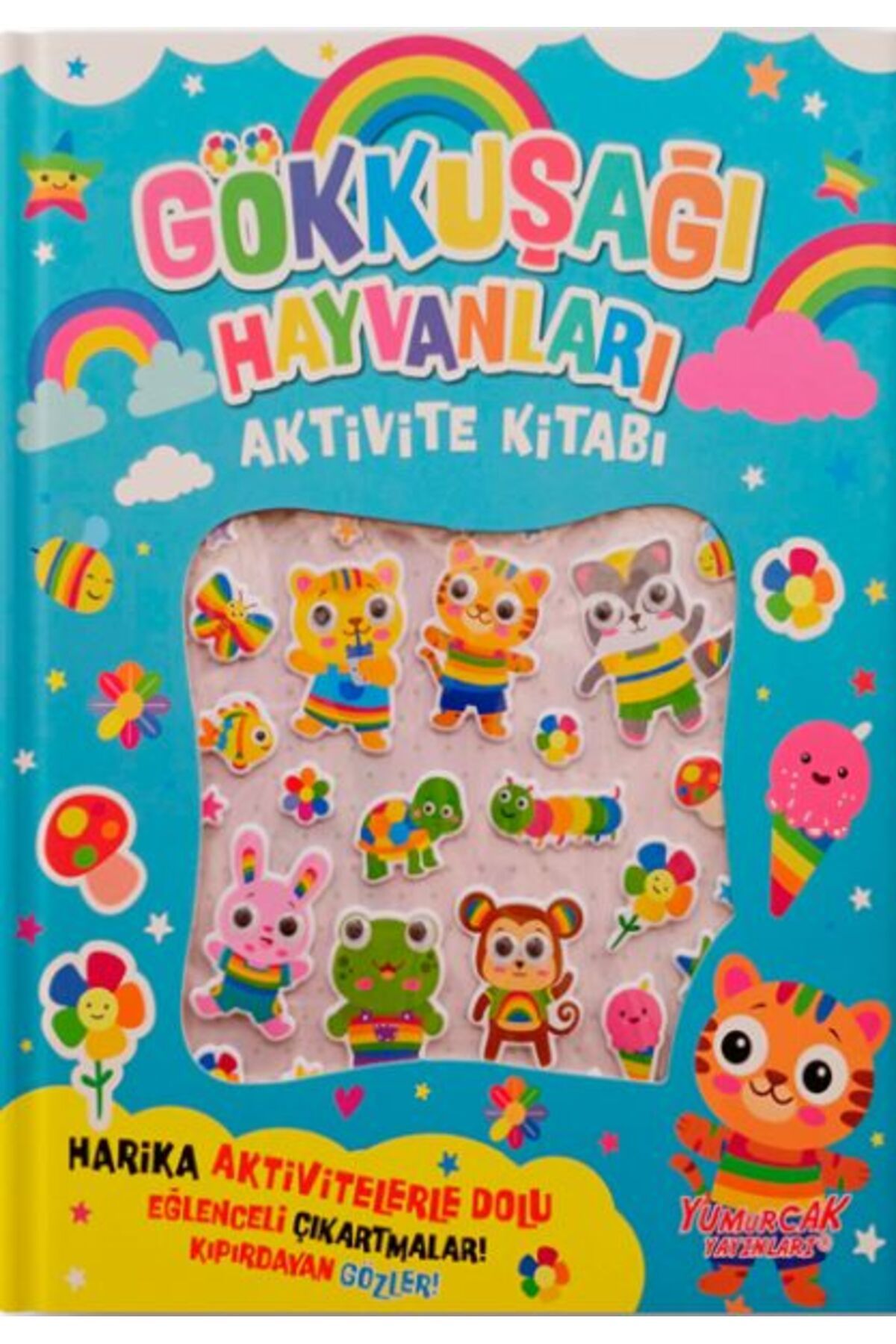 Yumurcak Yayınları Gökkuşağı Hayvanları Aktivite Kitabı