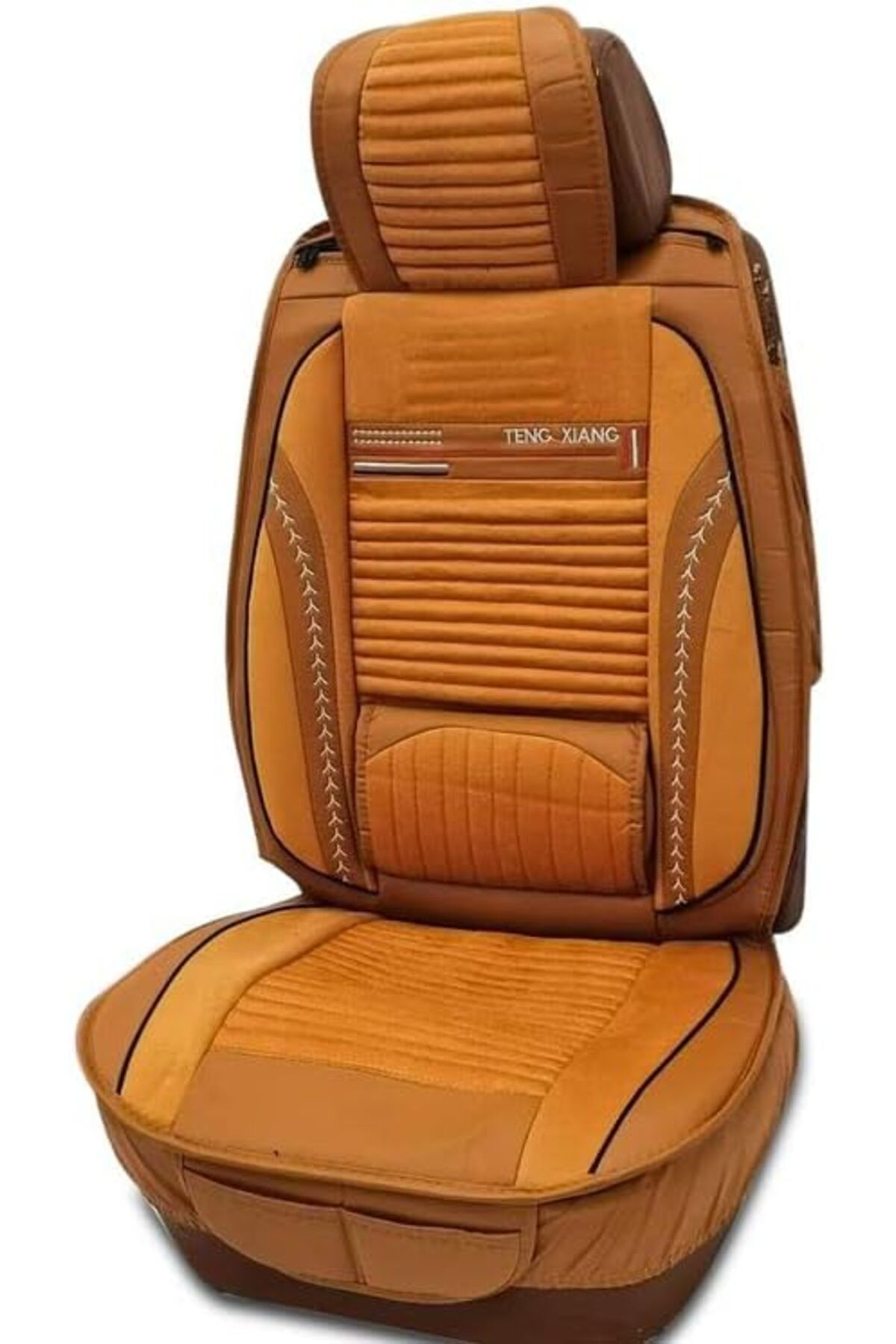 Generic-Seat Cover Cushion For Front Seat High Quality Rexine Premium Version Universal 2 Pcs Set 3