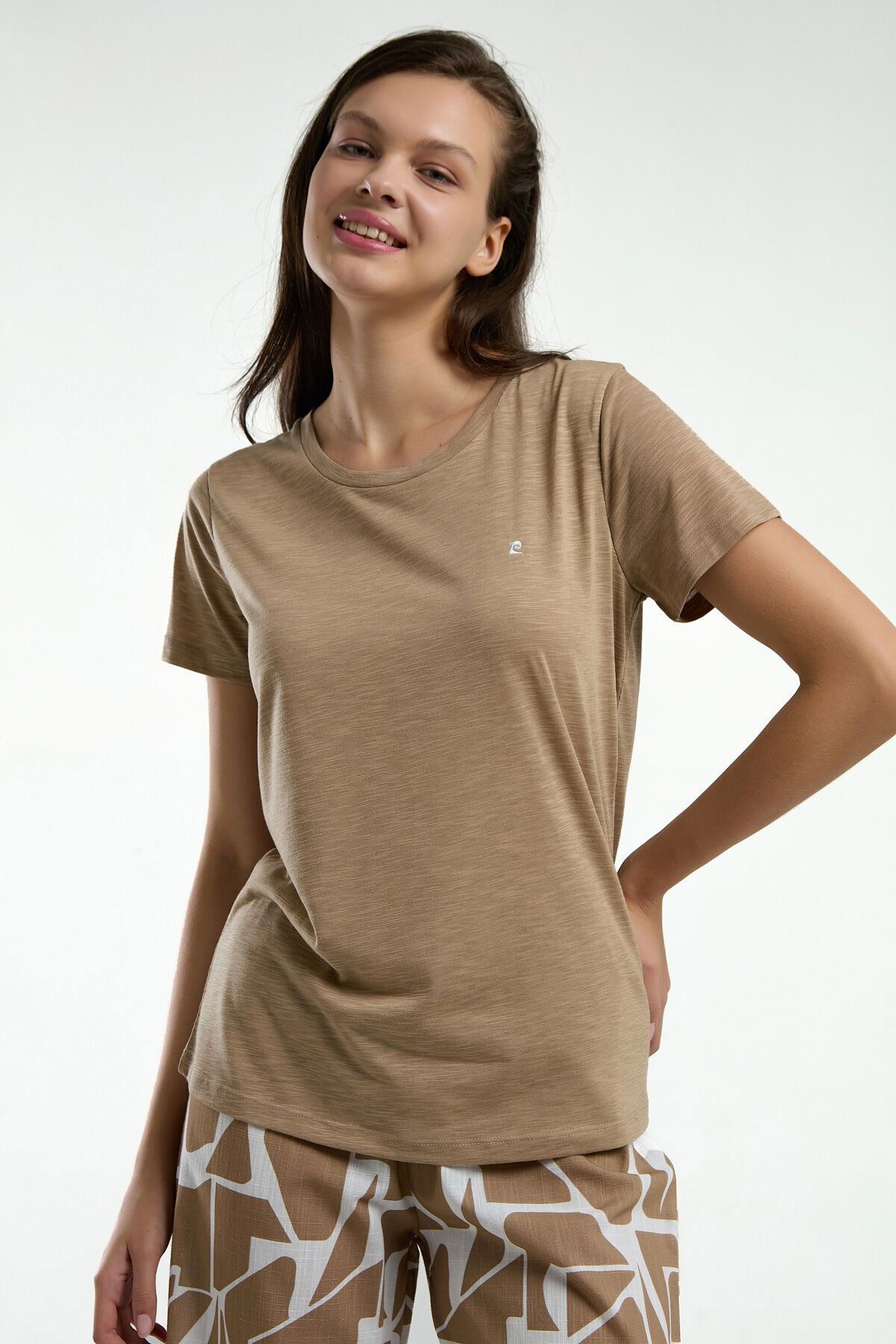 Pierre Cardin 9014 Kadın Kapri Pijama Takım