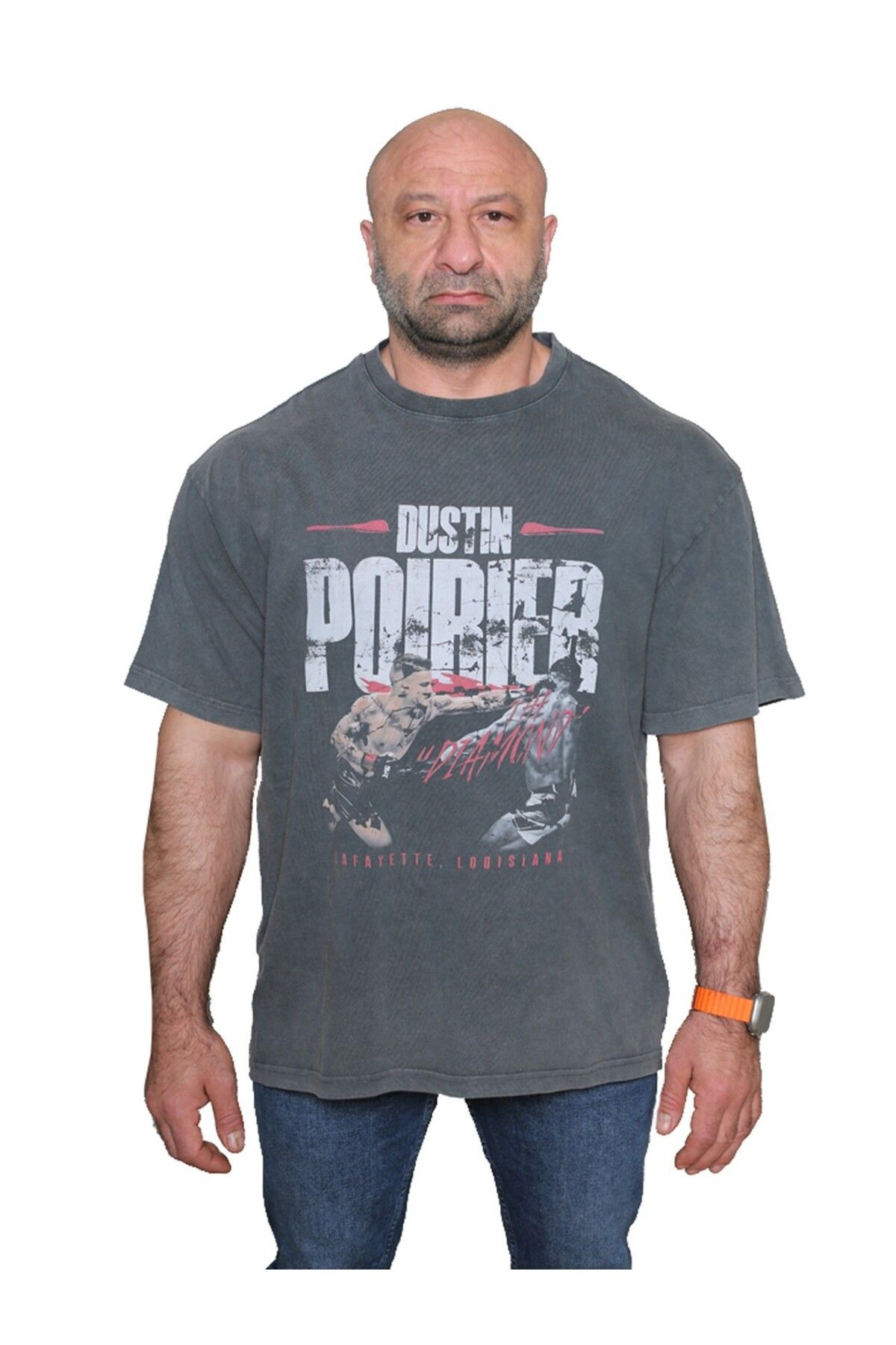 Muu Legacy DUSTIN POIRIER Oversize T-Shirt %100 Pamuk Dijital Baskılı