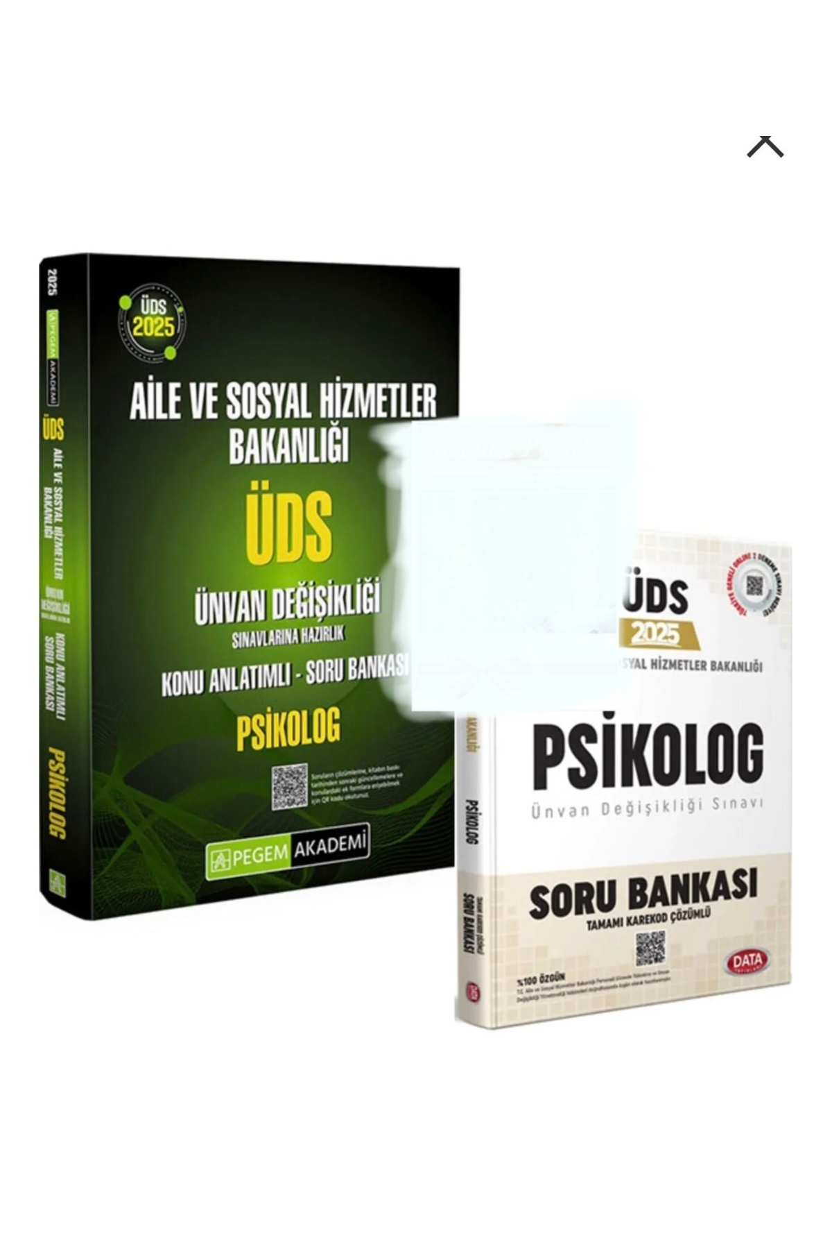 Data Yayınları 2025 Data ÜDS Aile ve Sosyal Hizmetler Bakanlığı Psikolog peğem 2 kitap