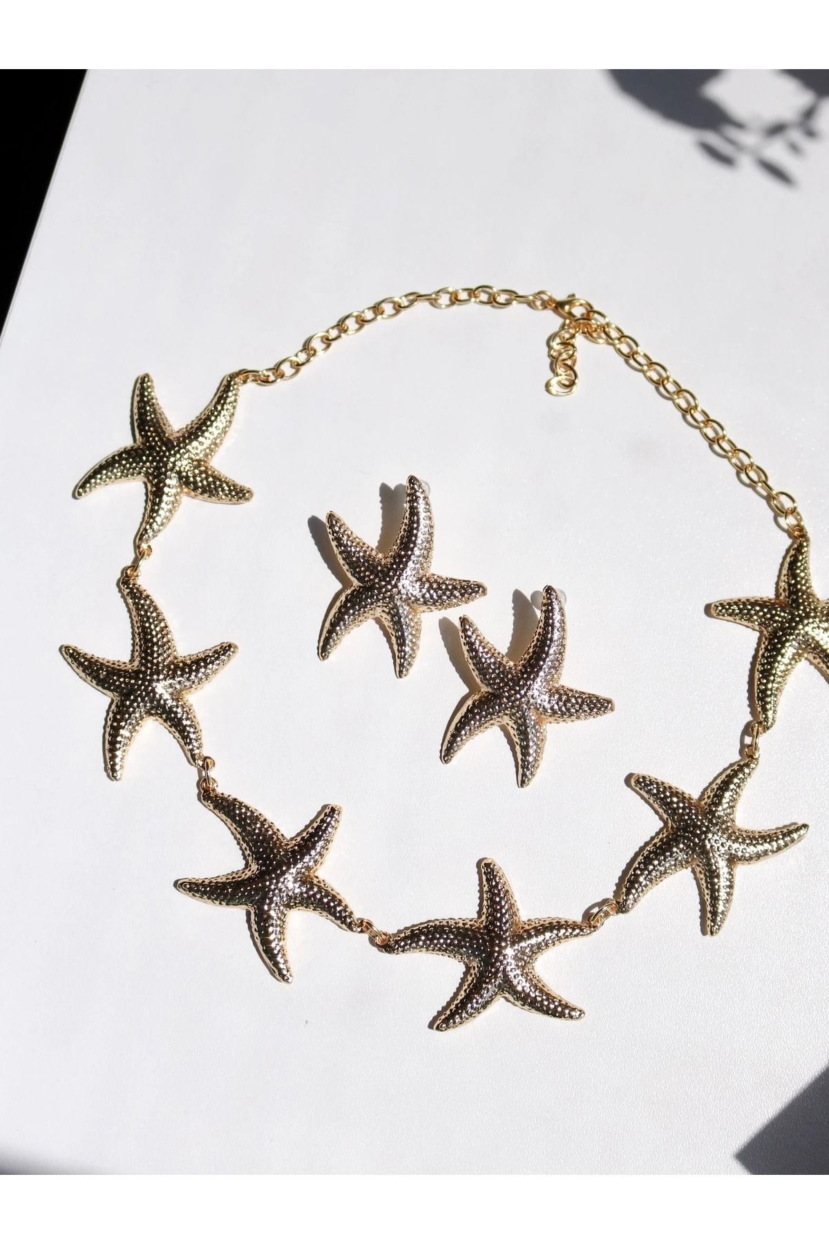 Reorah Collection Starfish Kolye, Küpe Set