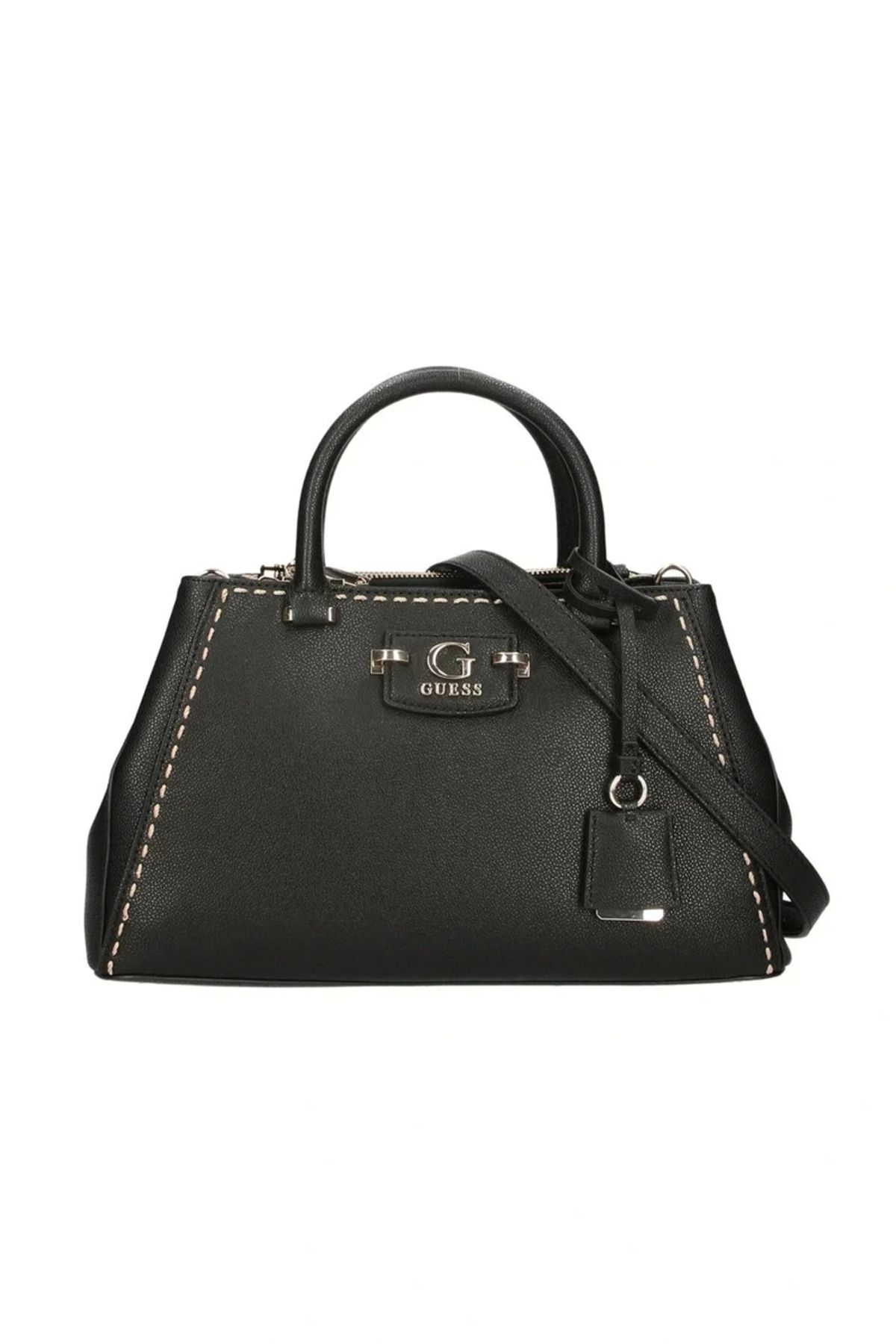 Guess Nastra Society Satchel Damska Czarna Torebka Hwbg9637060-bla Kobieta - One Size