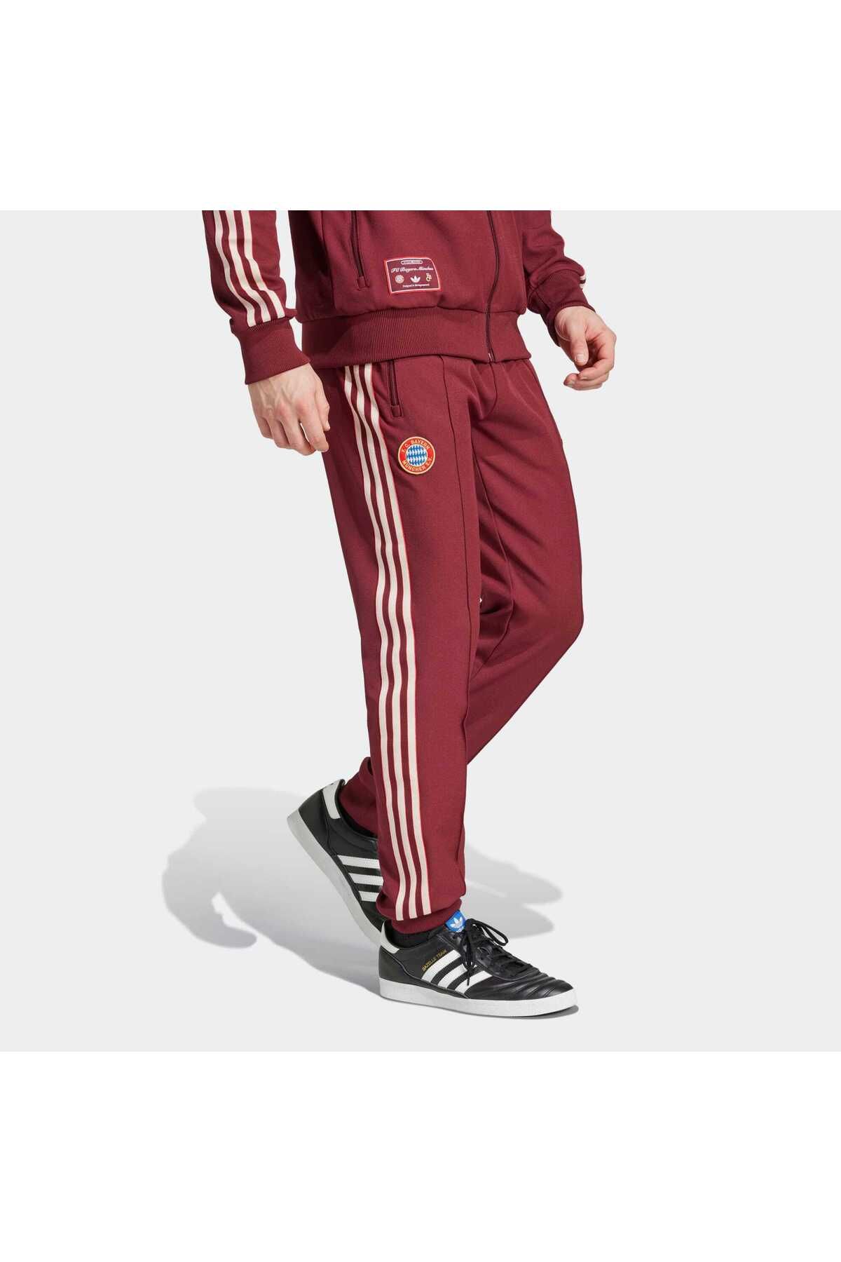 adidas Fc Bayern Terrace Icons Erkek Bordo Eşofman Altı (JF0588)