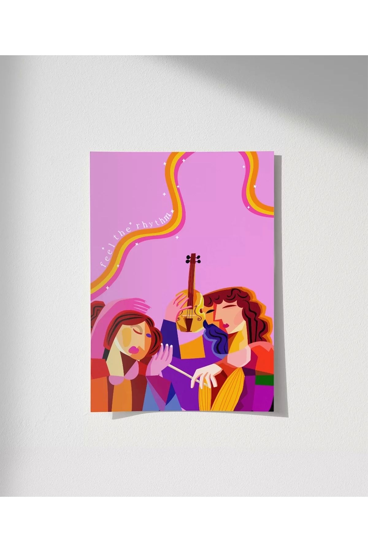 VOGLOO Çerçevesiz Poster Ritmin Kalbi