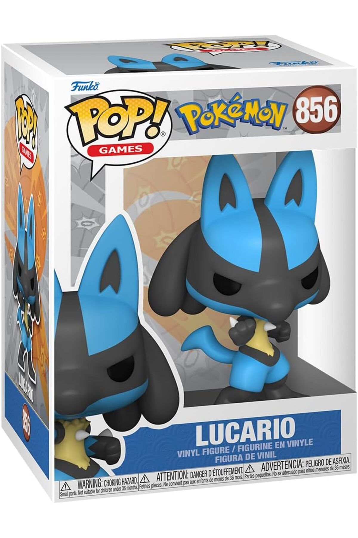 Funko POP! Pokemon, Lucario Vinil Koleksiyon Figürü, Pokemon Hayranları İçin