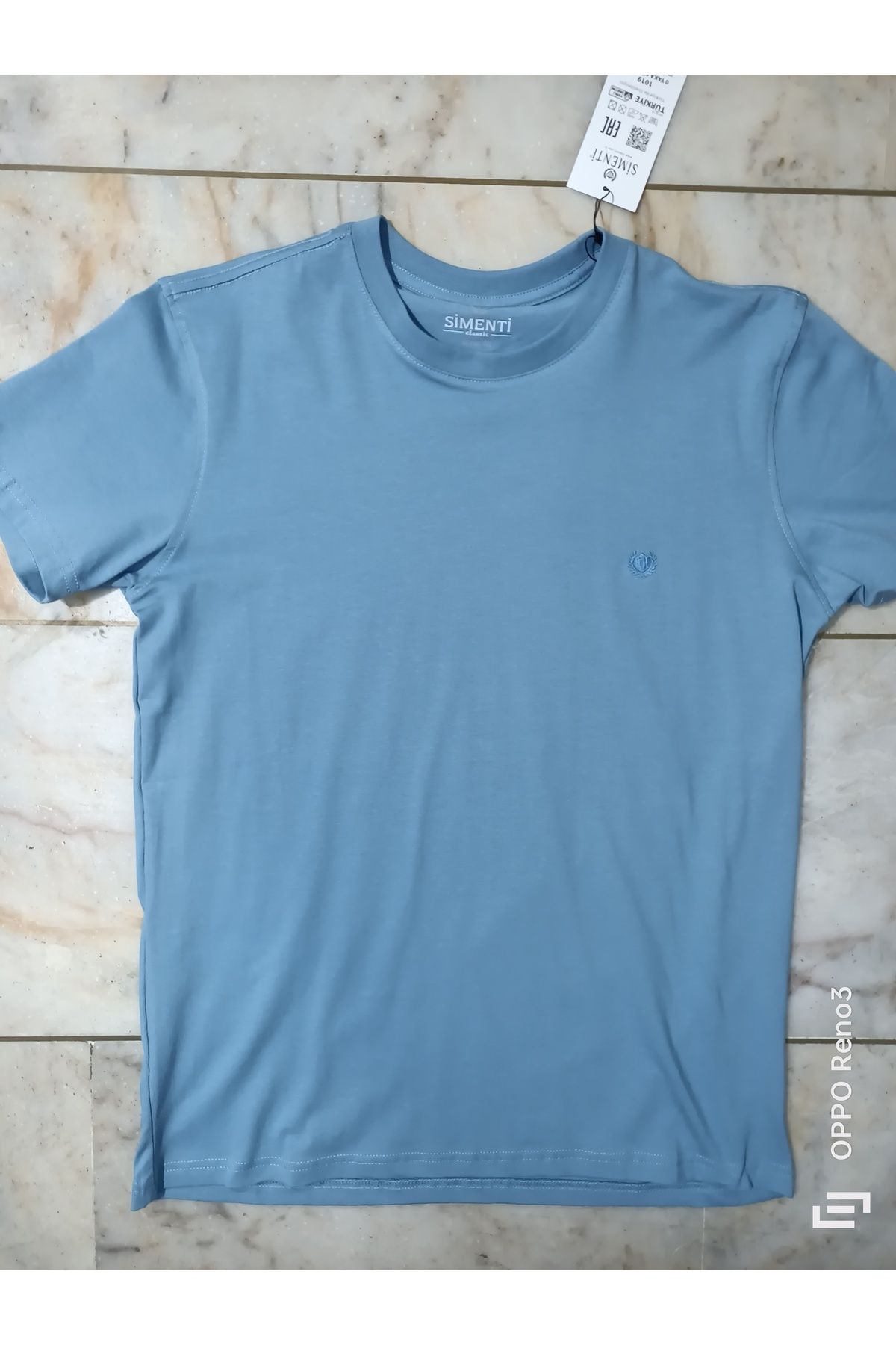 SİMENTİ-Super Battal Crew Neck Single Jersey T-Shirt 3