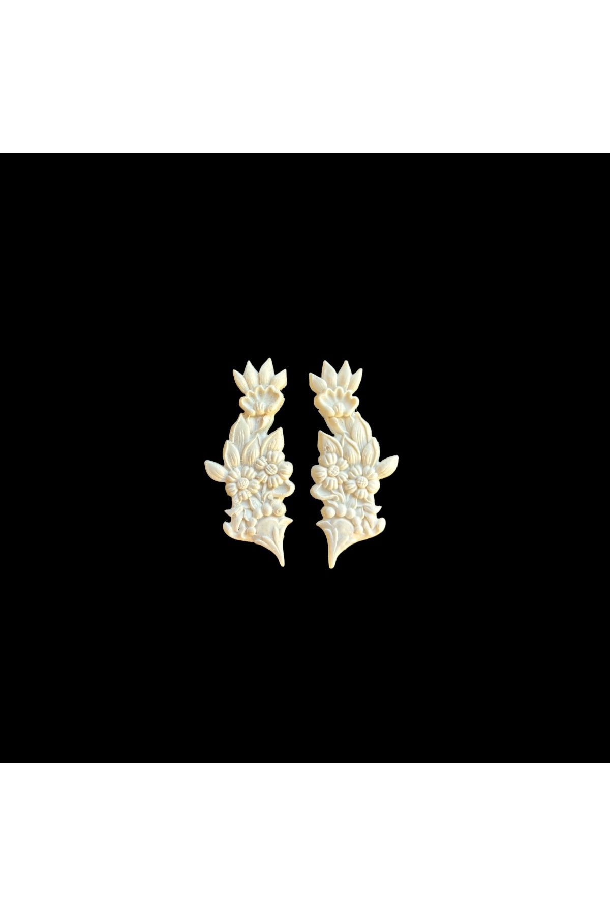 Atölye Kiraz Esnek Aplik EAD 304 - 2,5x6 cm- 2 Adet Çiçek