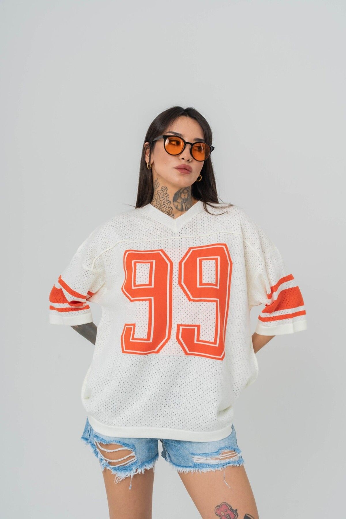 go gang own 99 Knit Oversize Triko T-shirt