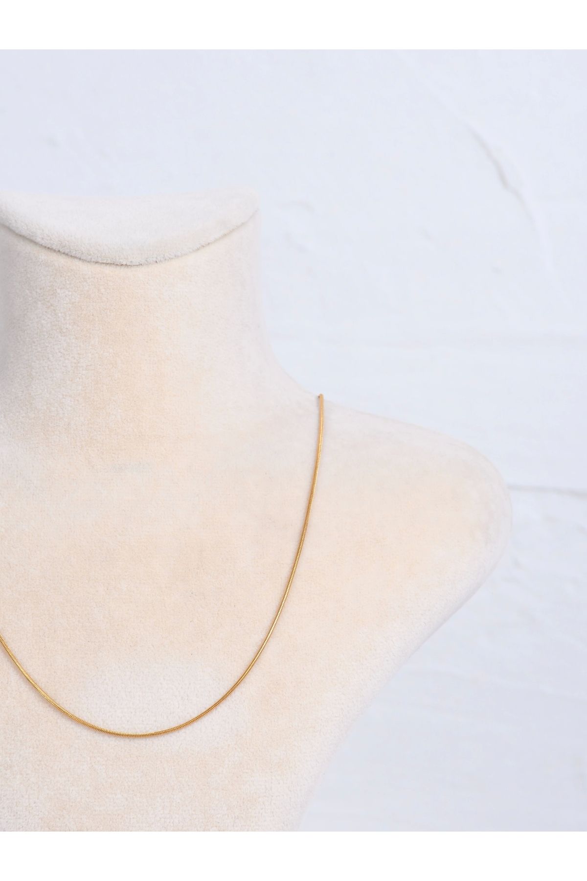 shiva accessorie Ezme İtalyan Model İnce Gold Kolye