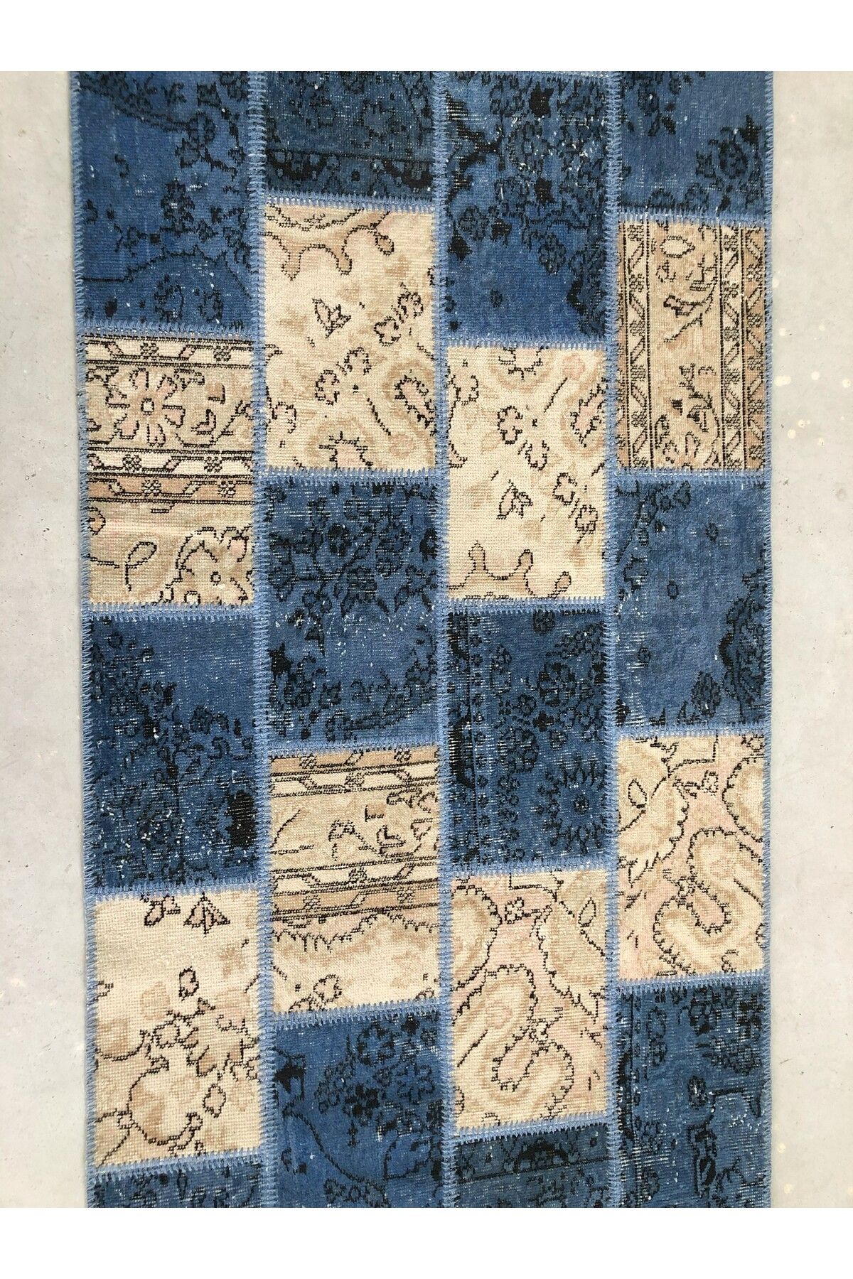 1001Rugs Patchwork El Halı 100 x 300