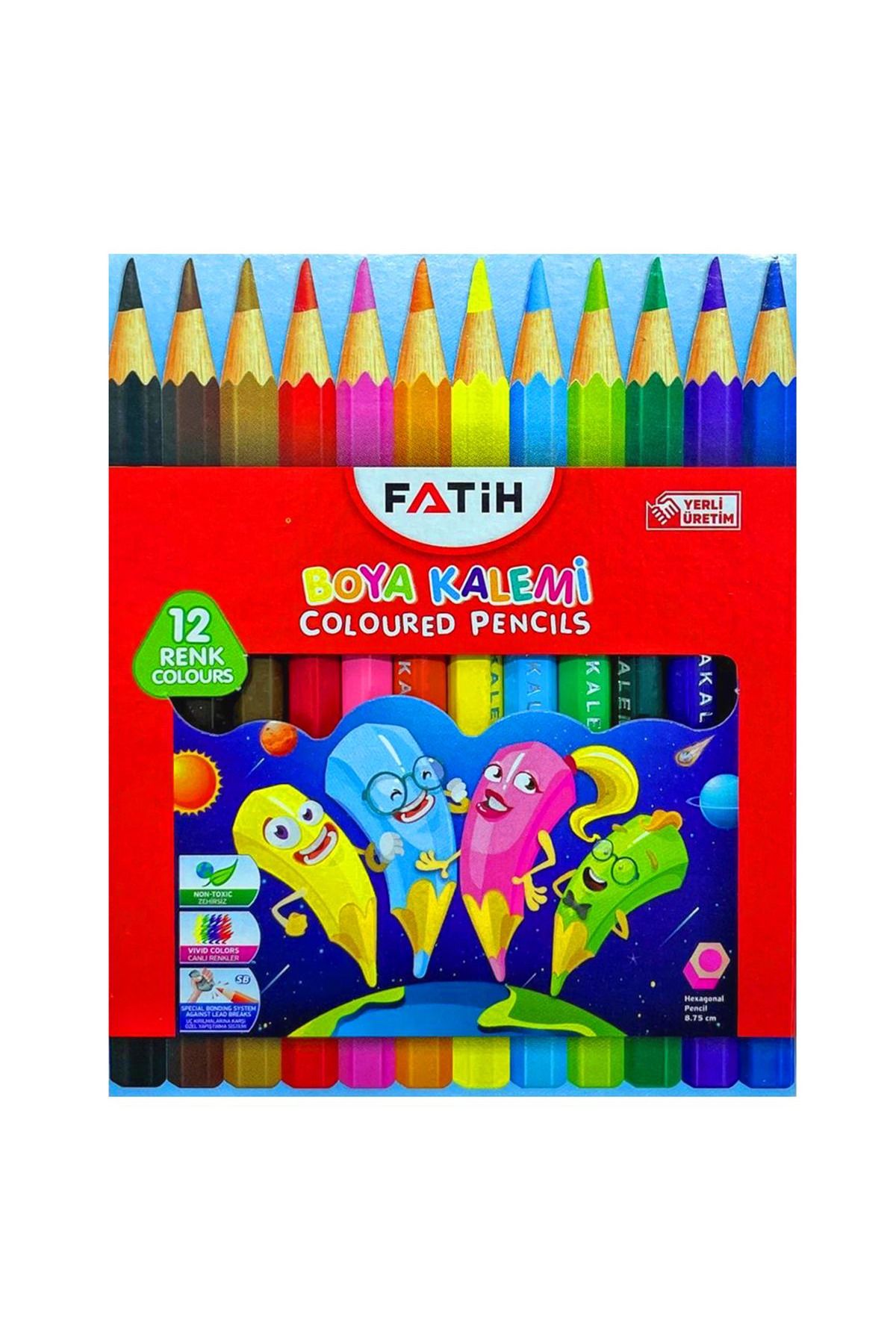 Fatih KURU BOYA KISA 12 RENK 24 LÜ PAKET DEV SET 33012