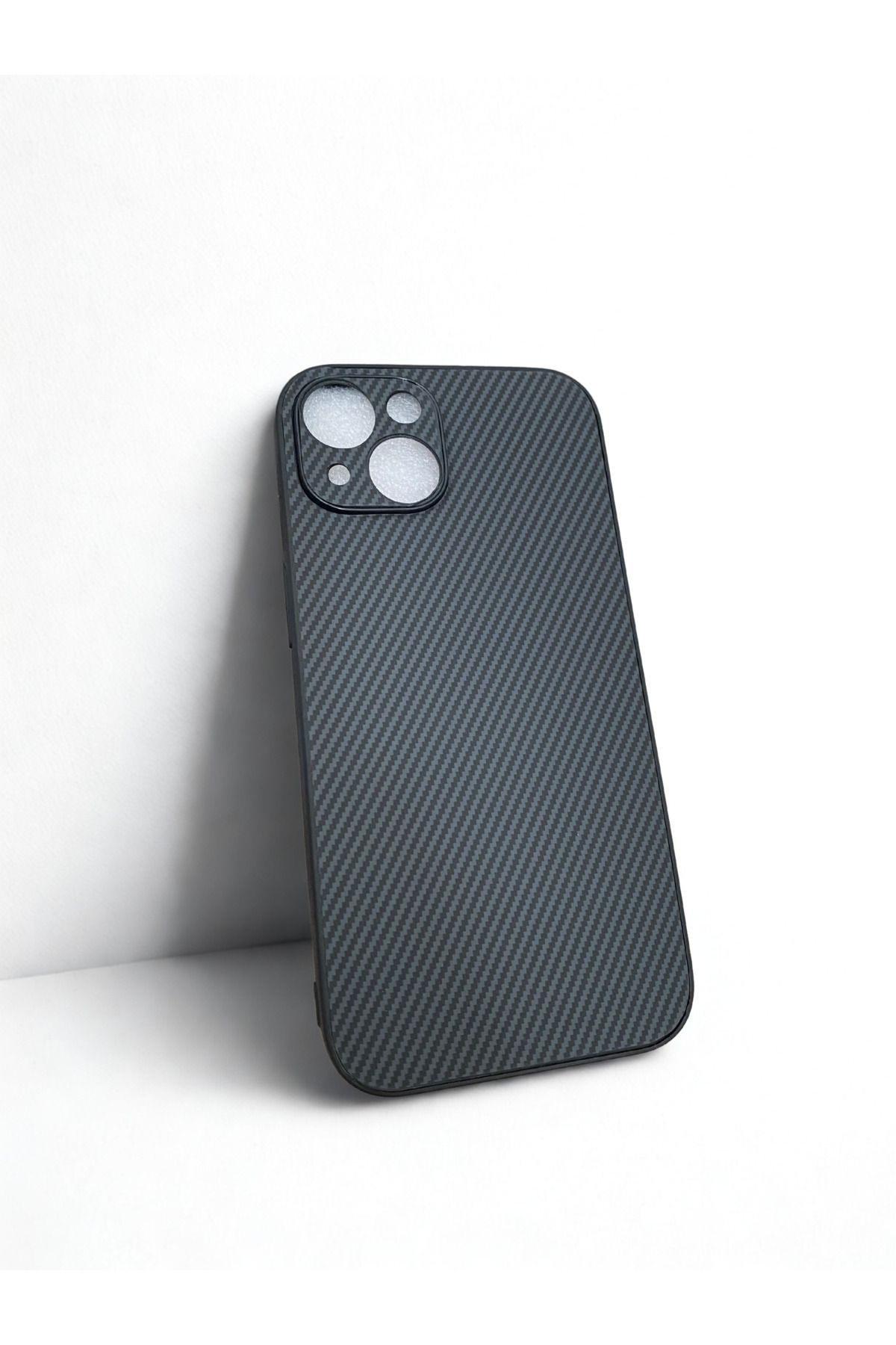 Online Iphone 14 Uyumlu Kılıf Kamera Korumalı Karbon Desenli Armor Kapak