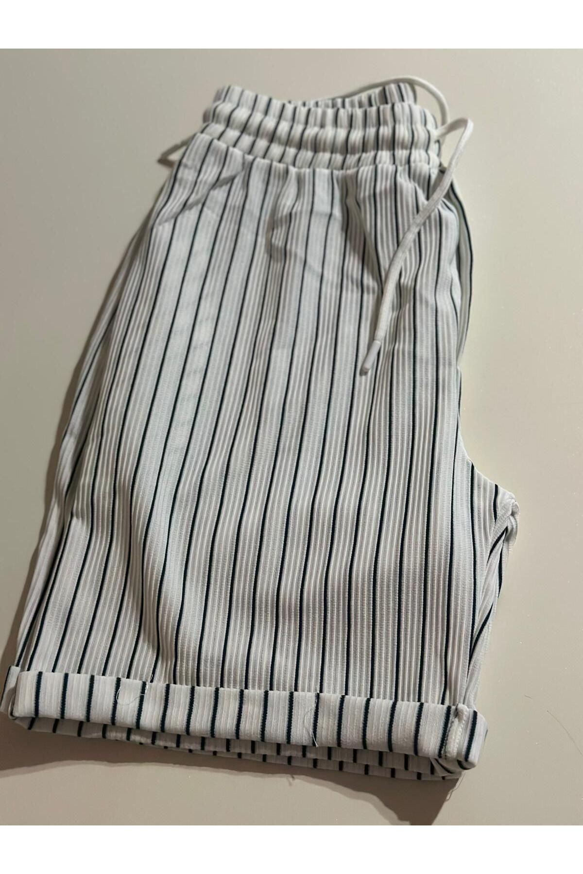 Moda Banuş Su Yolu Çizgili Erkek Pantolon