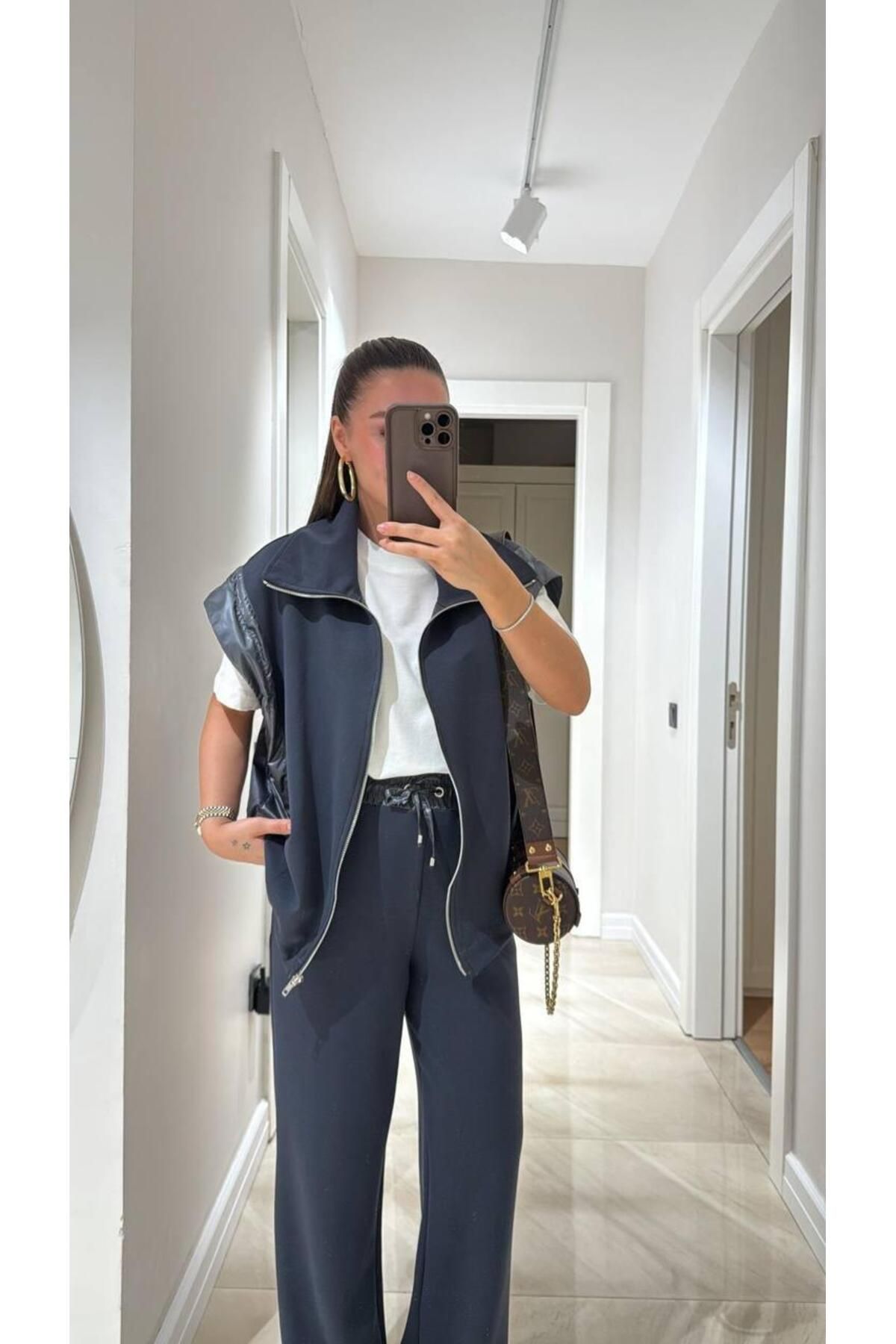 Marjinal Kadın Yelekli Paraşüt Model Takım