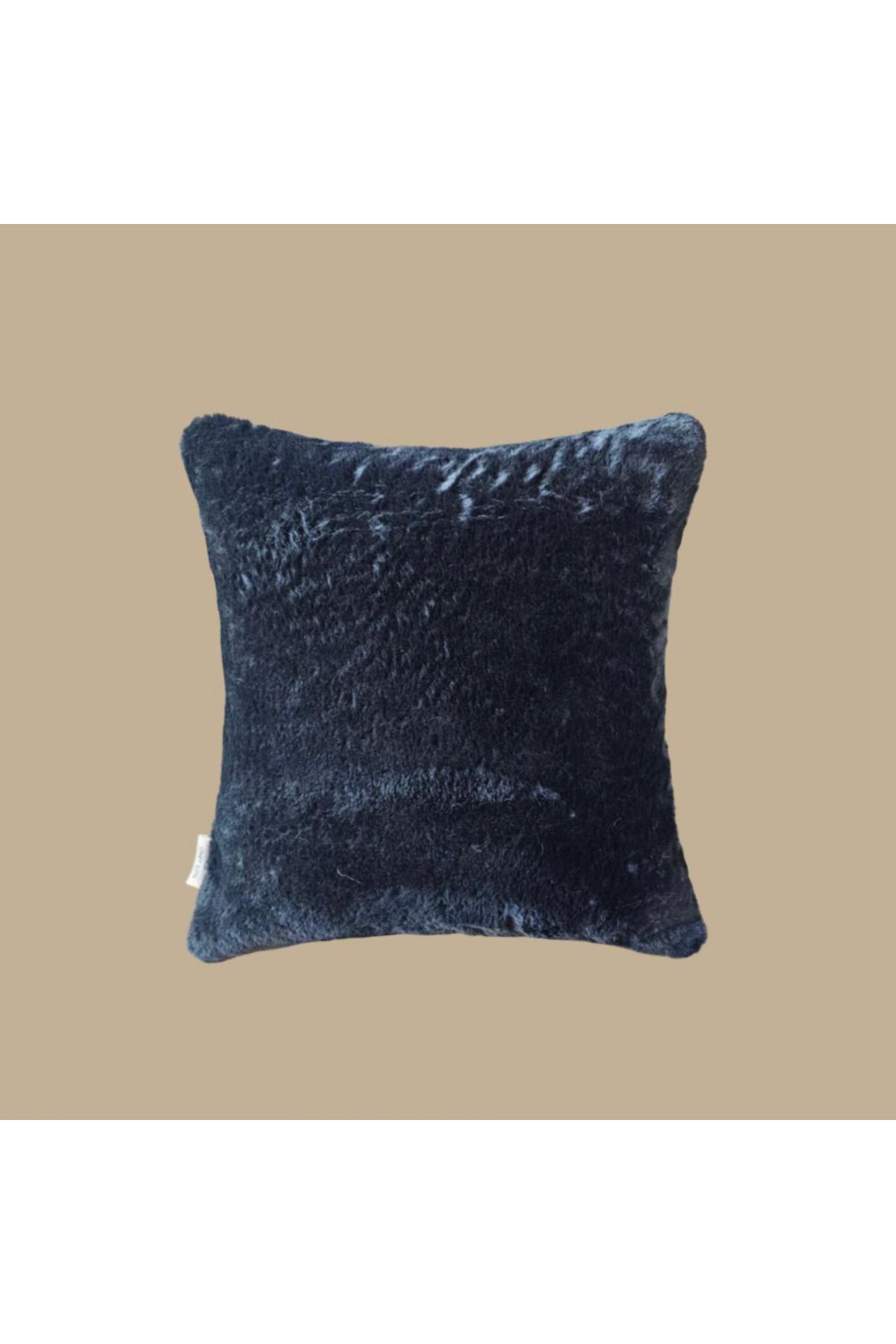 Comfy Sloth Siyah Peluş Kırlent Kılıfı - NUVELL