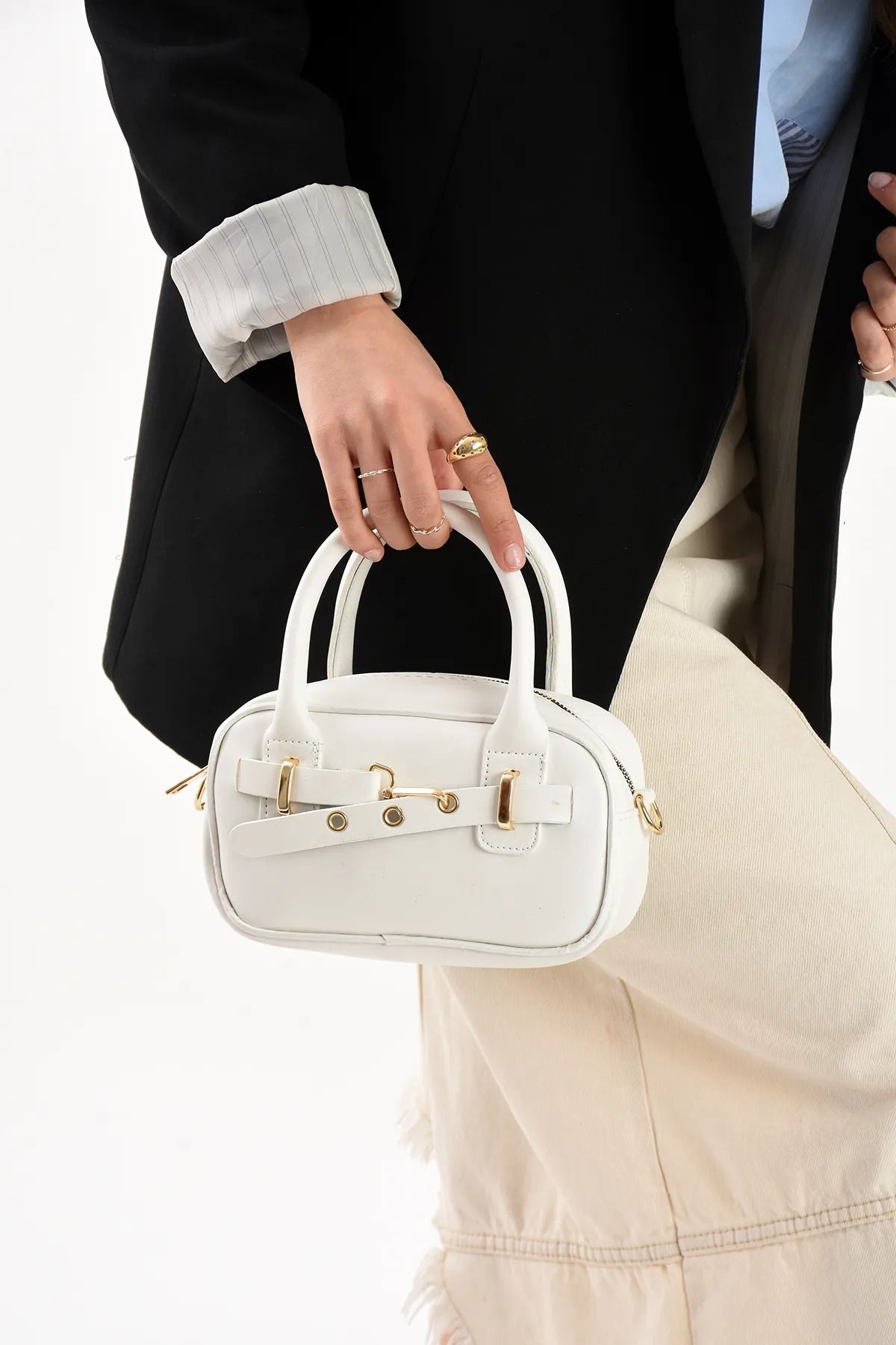GÇA Moda Kadın Çapraz Ve Kol Çanta 14x22 Ebatı