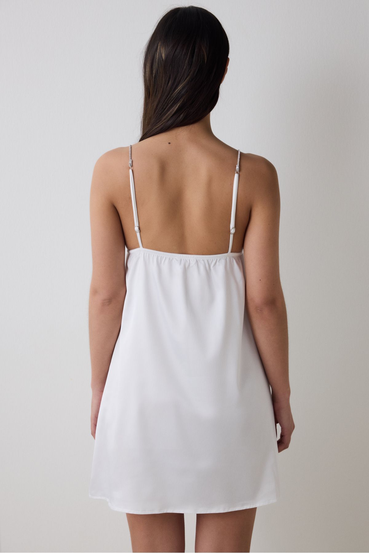 Penti-Braut-Nachthemd aus zartem Satin in Off-White 4