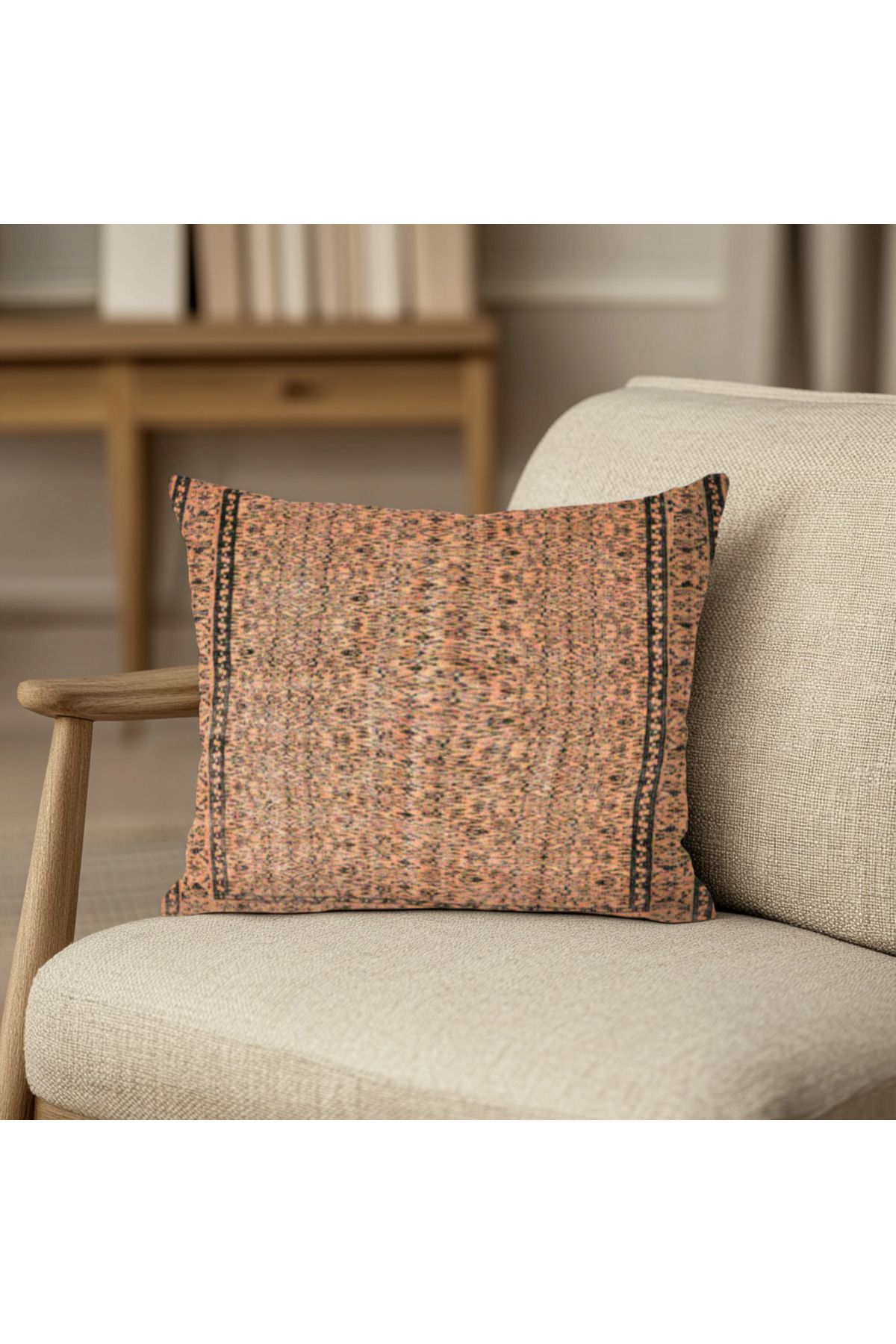 TURKISHRUG KINGDOM Vintage Kilim Desenli Kırlent Kılıfı Kare