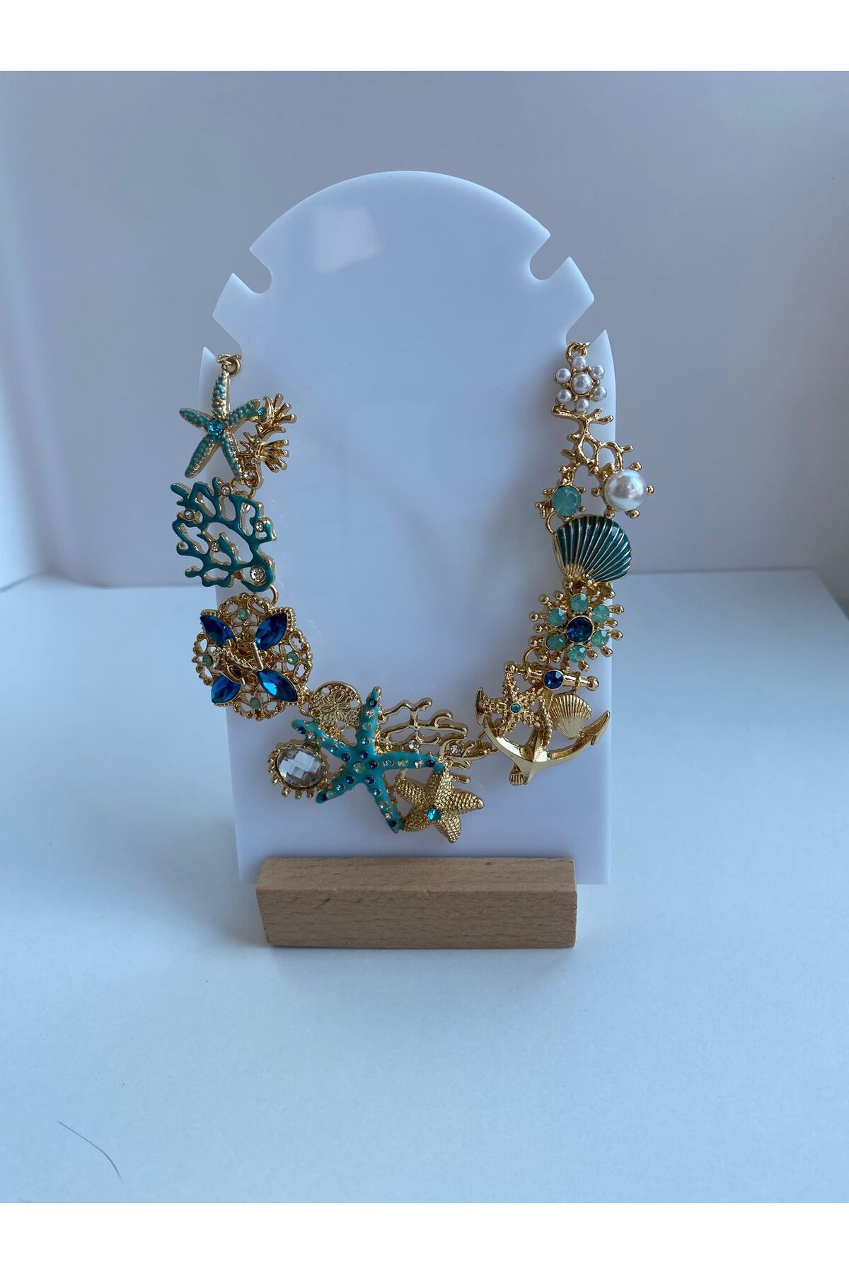 Ailahandmade DENİZ TEMALI ZARİF KADIN KOLYE