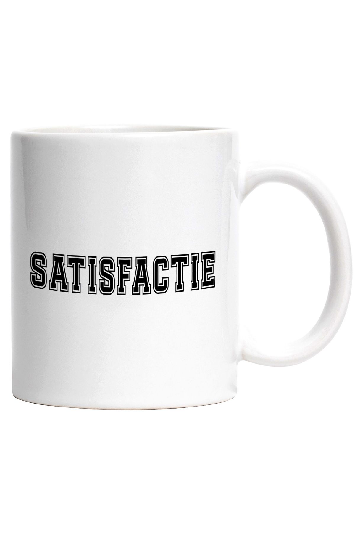 StoryGift Romania Cana Satisfactie, Mesaj Motivational, Text Inspirational, Self Care, 330ml, Cera, Cu ,stg - One Size