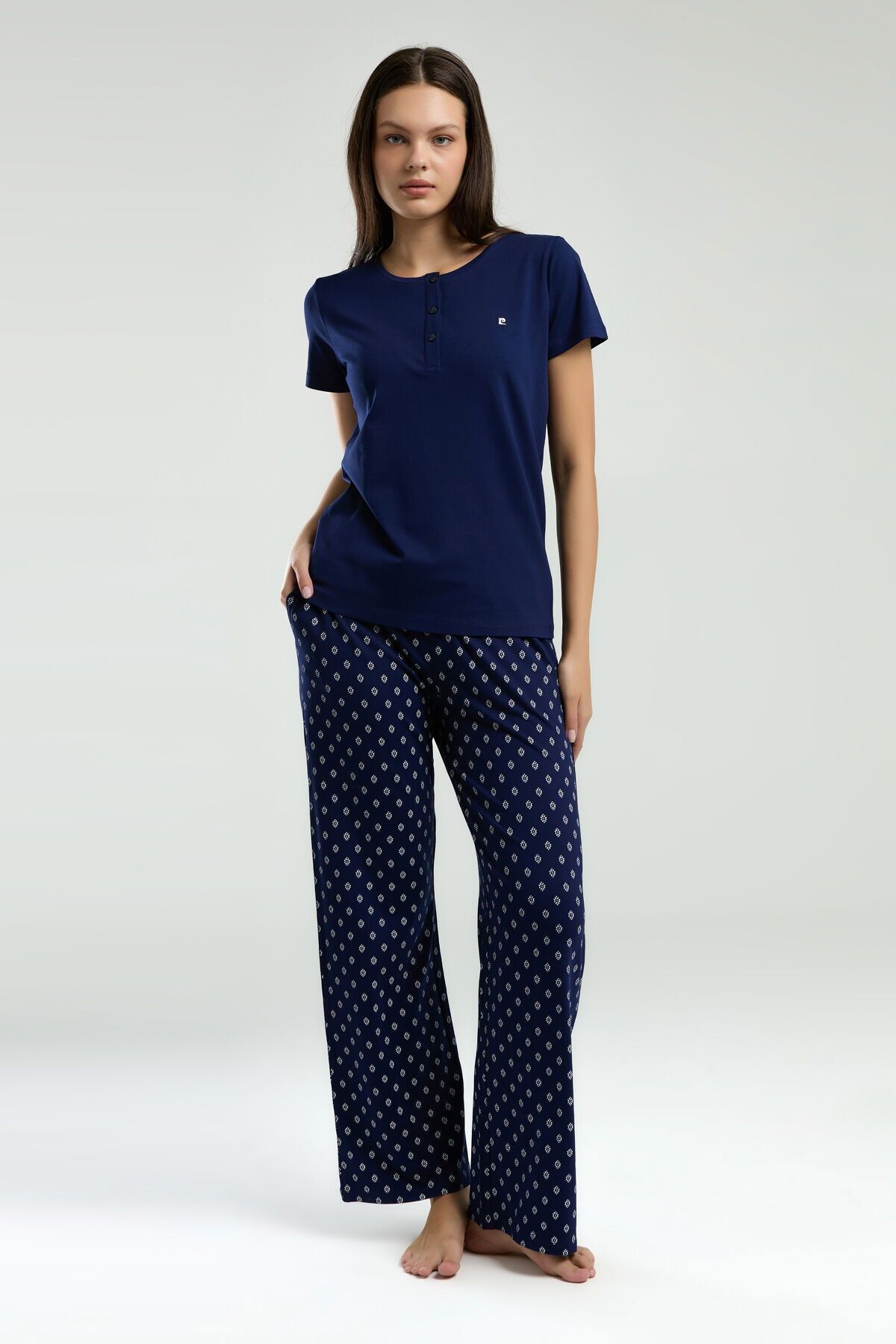 Pierre Cardin 8953 Kadın Kısa Kol Pijama Takım