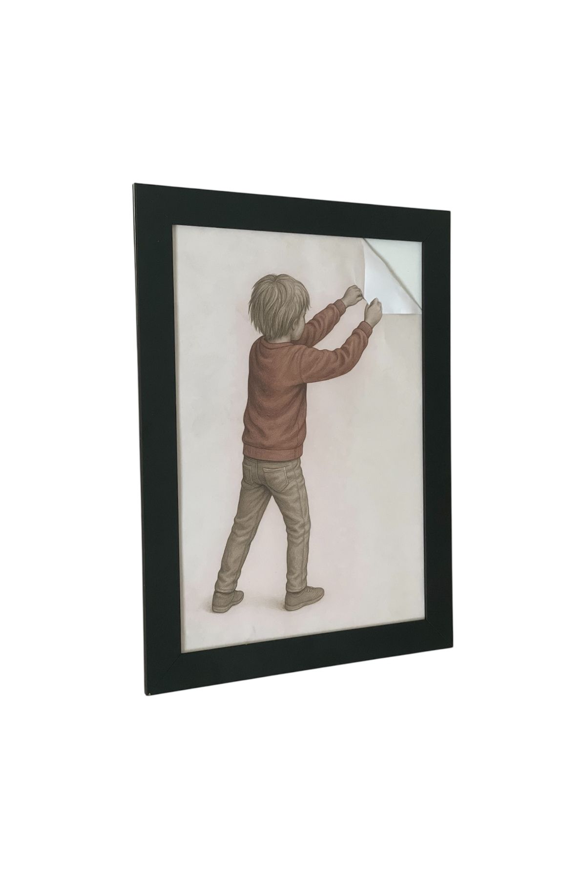 mgdesingart Perdeyi Aralayan Çocuk El işi