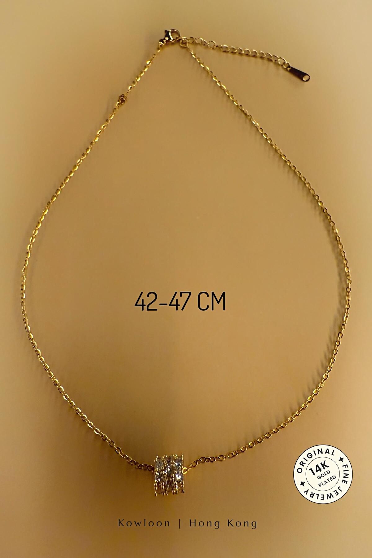 cacharel classic 14K Altın Kaplama Çelik Kolye