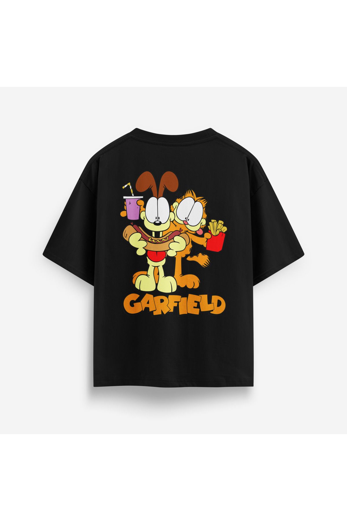 Street301 Unisex Garfield Baskılı Oversize T-Shirt