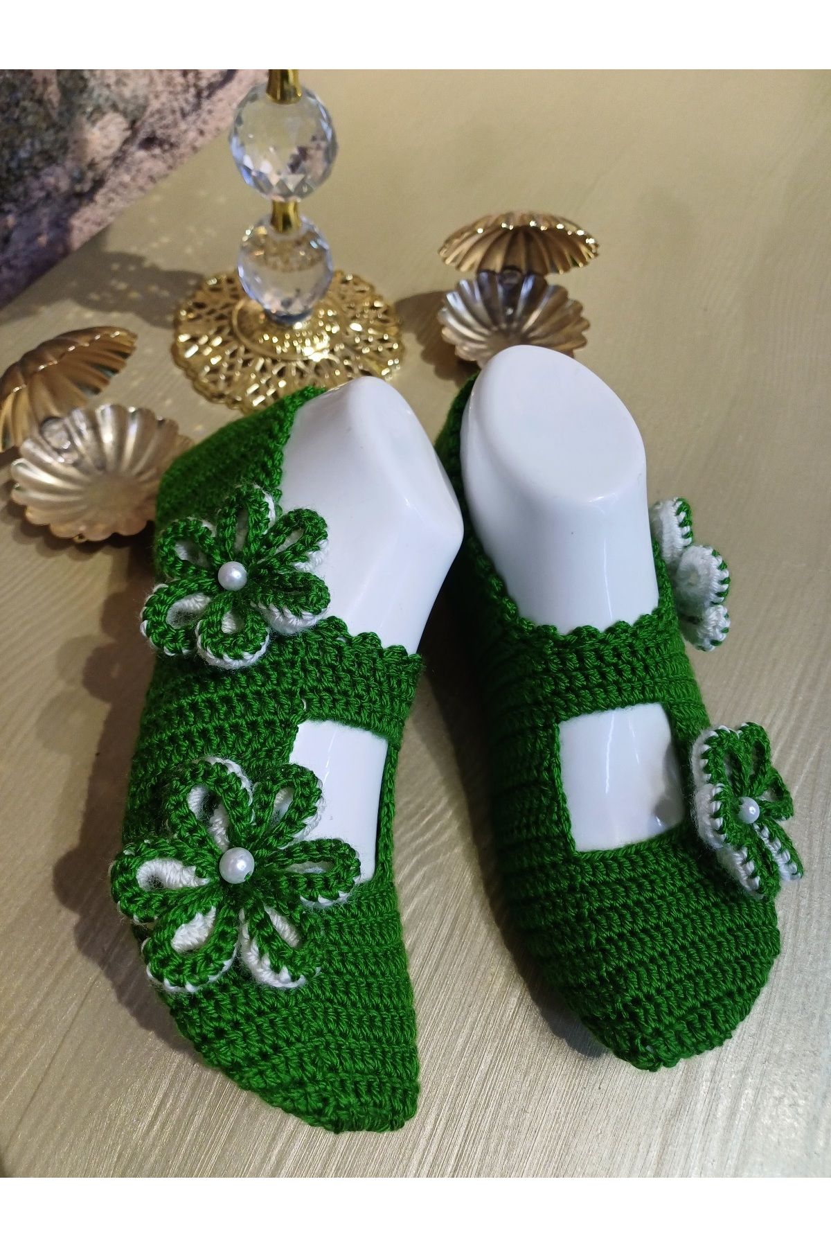 Butik El örgüsü çeyizlik patik