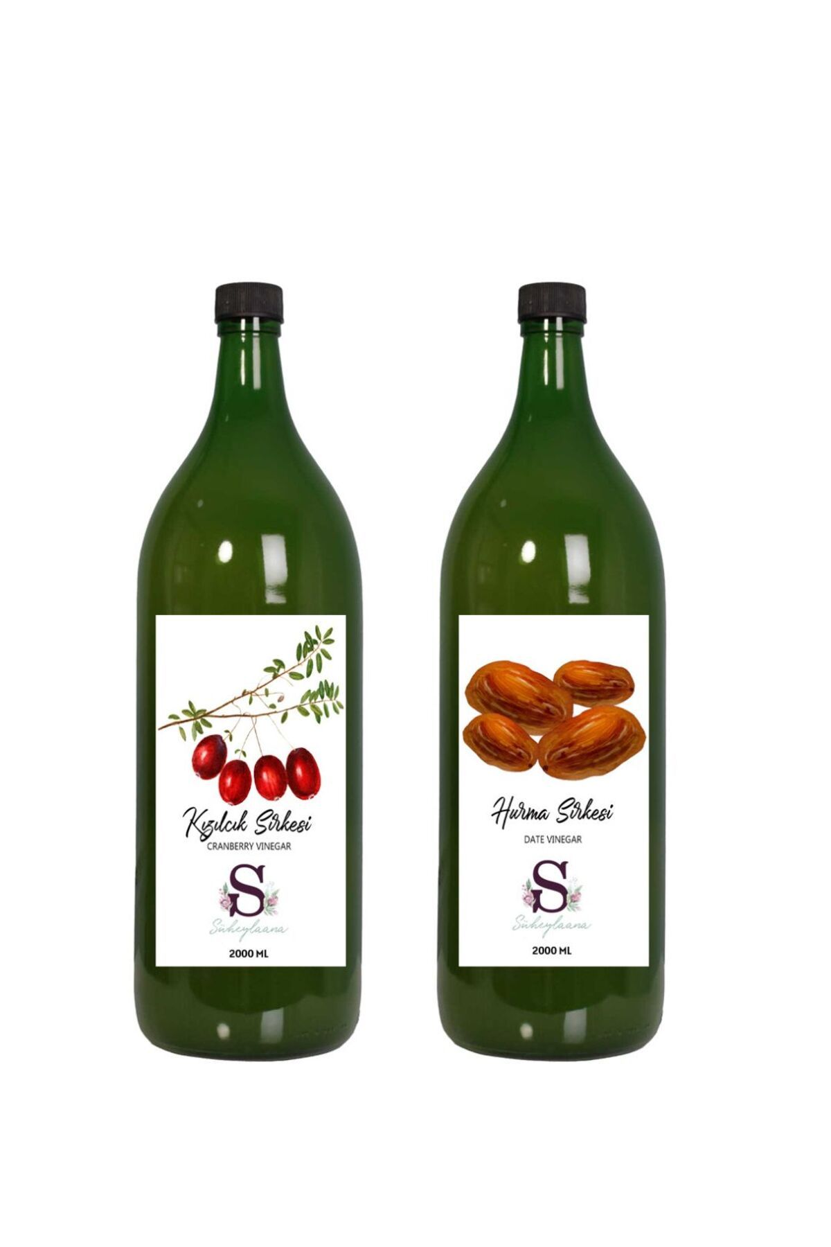 Süheylaana Doğal Kızılcık Sirkesi 2000 Ml - Doğal Hurma Sirkesi 2000 Ml