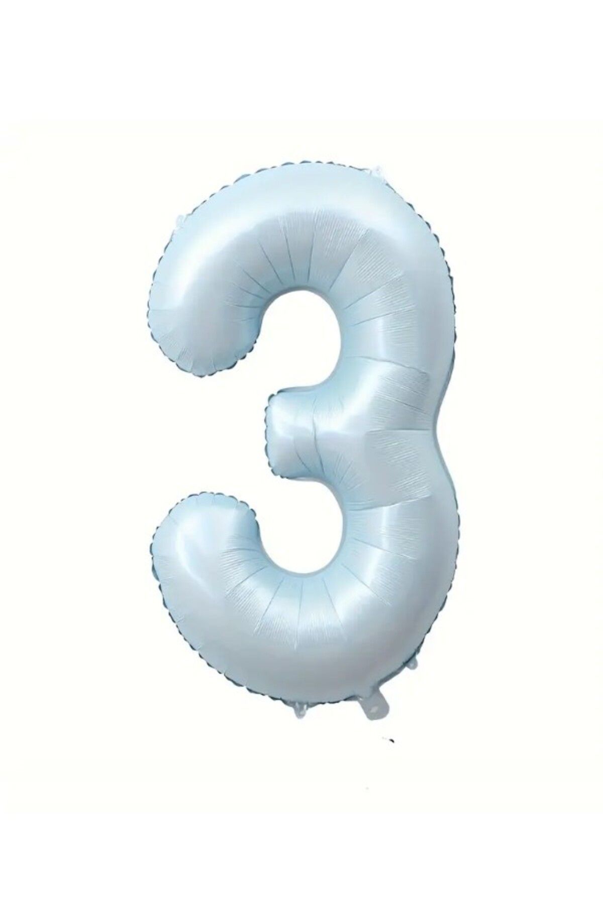 party mix Soft Mavi Rakam Folyo Balon 70 cm | Erkek Bebek & Doğum Günü Süsü | Pastel renk balon