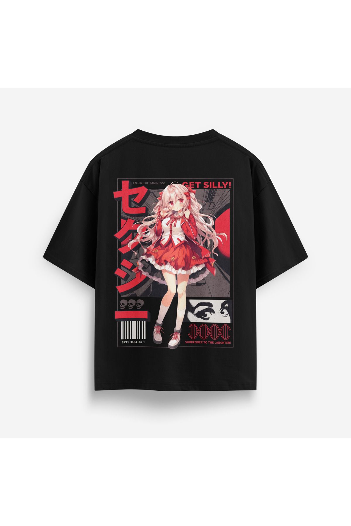 Street301 Unisex Get Silly Baskılı Oversize T-Shirt