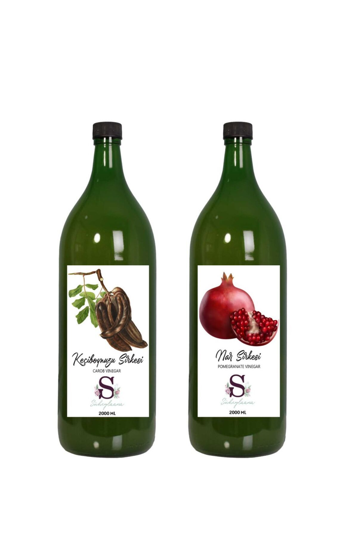 Süheylaana Doğal Keçiboynuzu Sirkesi 2000 Ml - Doğal Nar Sirkesi 2000 Ml