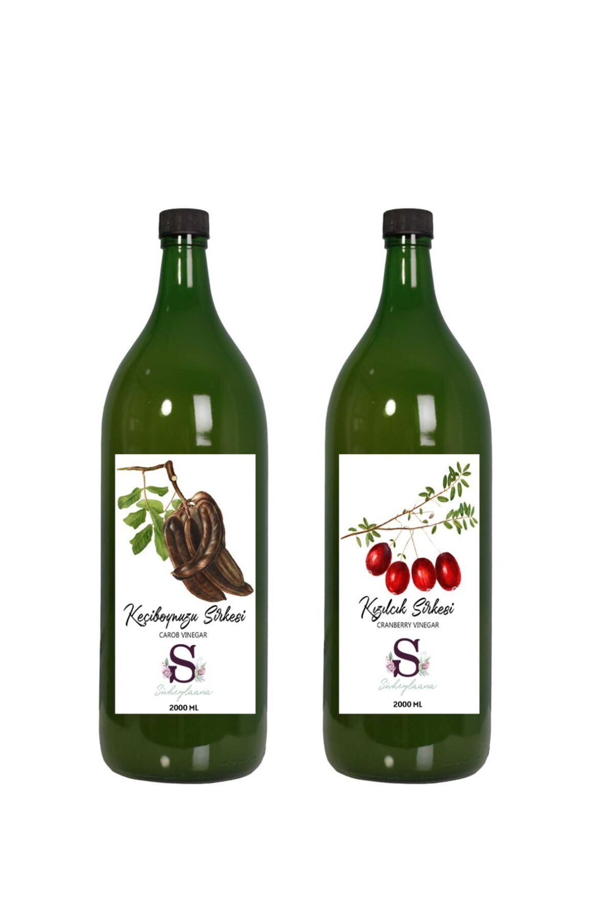 Süheylaana Doğal Keçiboynuzu Sirkesi 2000 Ml - Doğal Kızılcık Sirkesi 2000 Ml