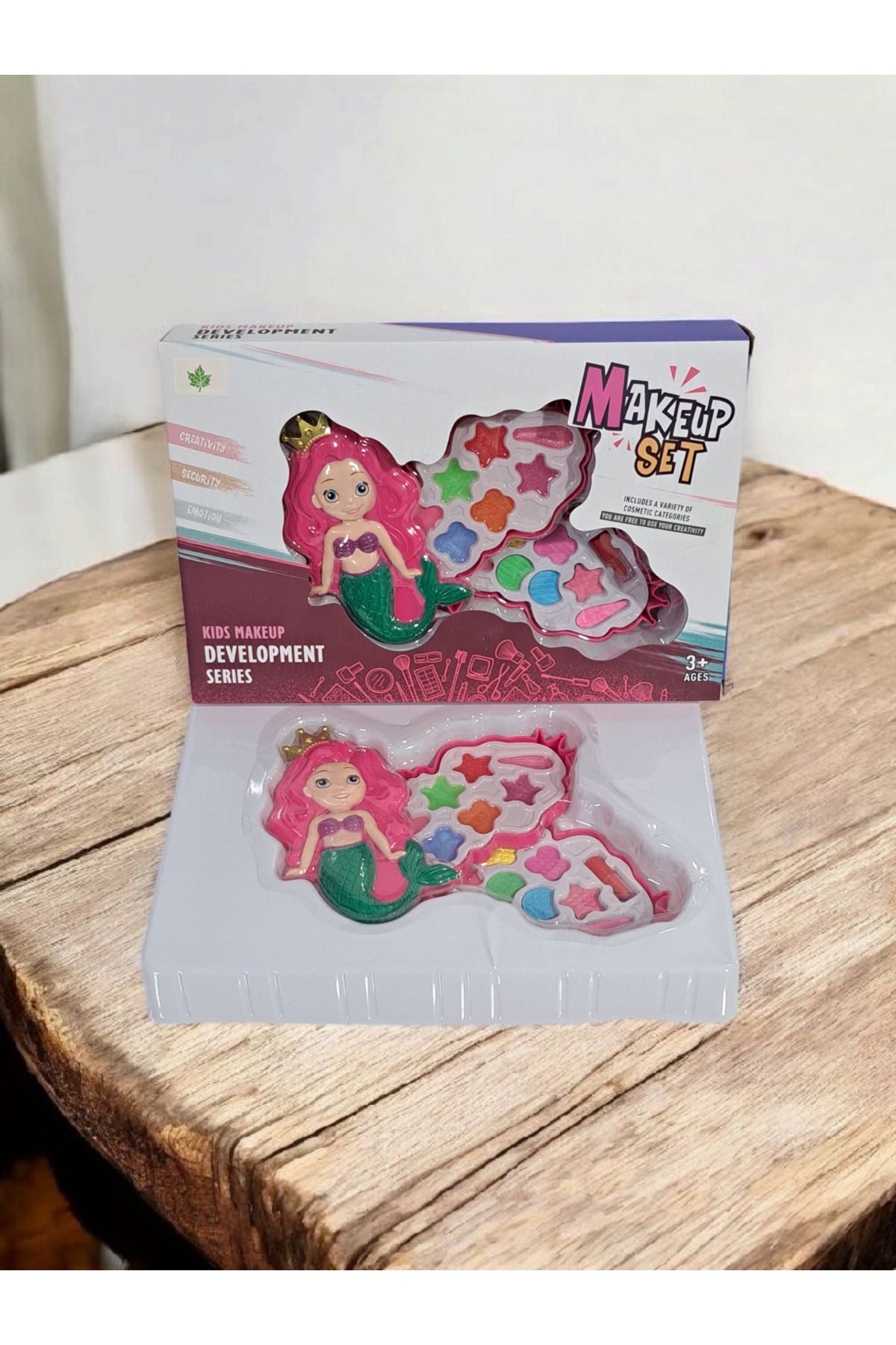 ALYTOYS Oyuncak Makyaj Seti Deniz kızı Kapaklı 2 ünite açılır kapanır sağlıga uygundur 3 yaş üstü 30x20cm