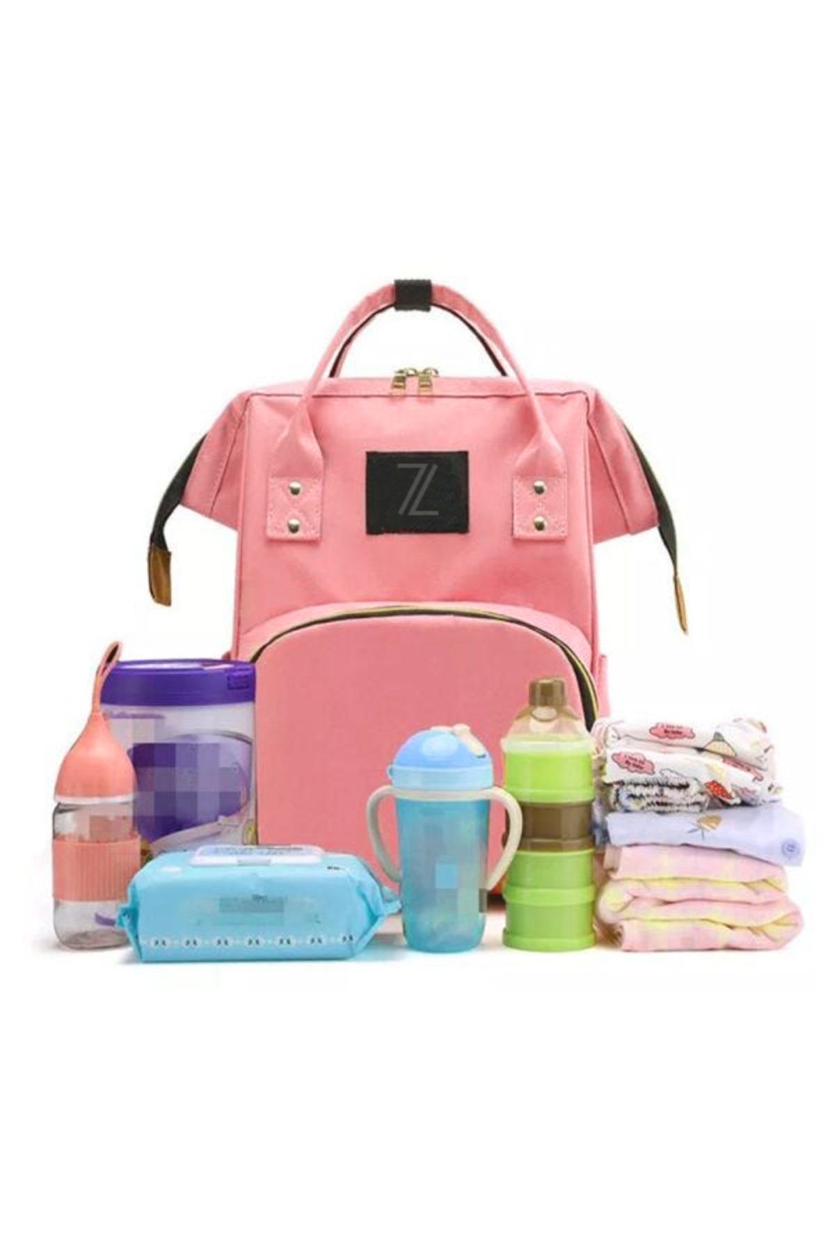 zola-Rucsac/geanta multifunctionala, Ideal pentru mamici, roz 5
