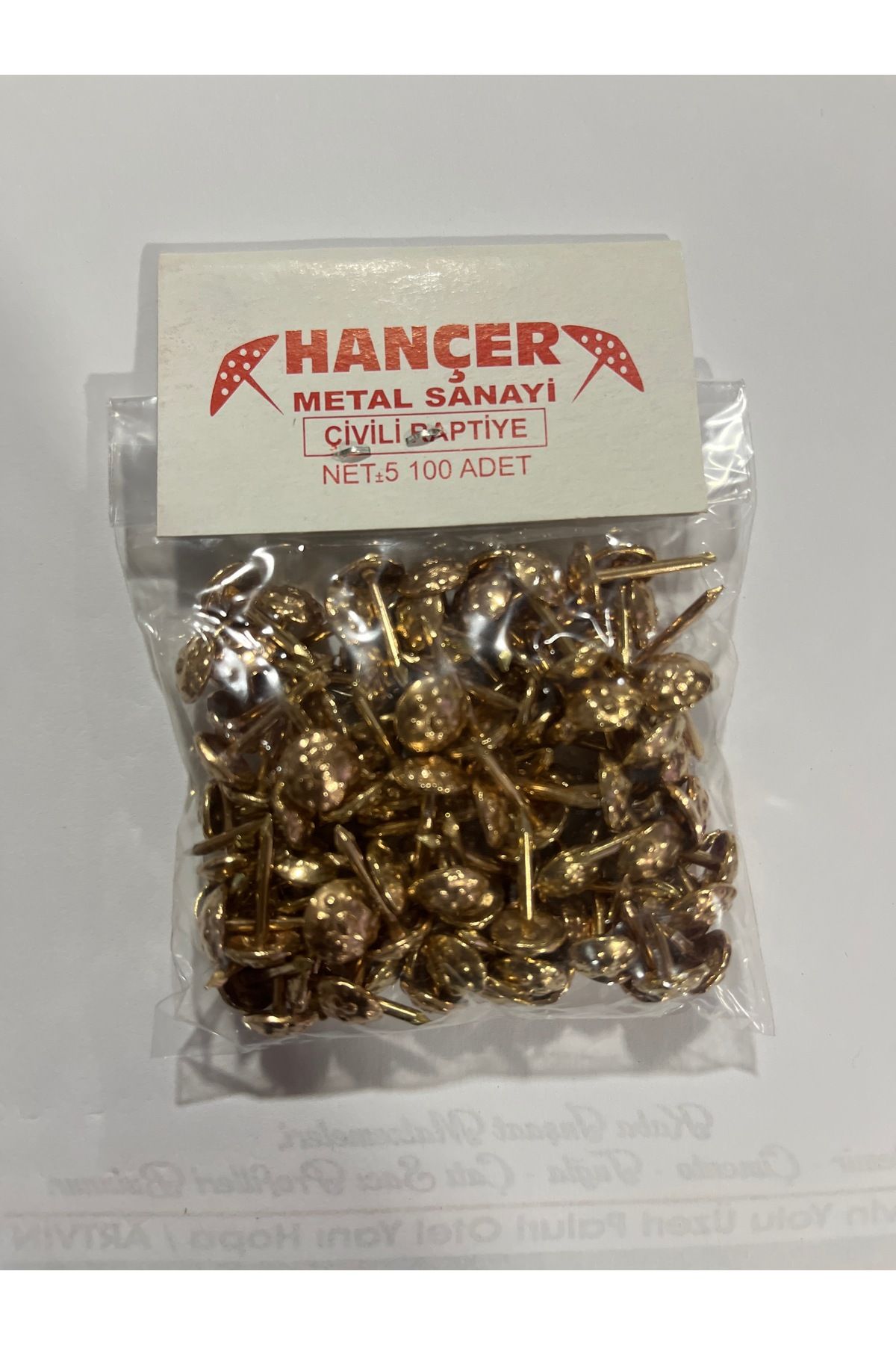 Hançerli HANÇER RAPTİYE ANTİK KABARA 100 ADET 1 PAKET GÖNDERİLİR