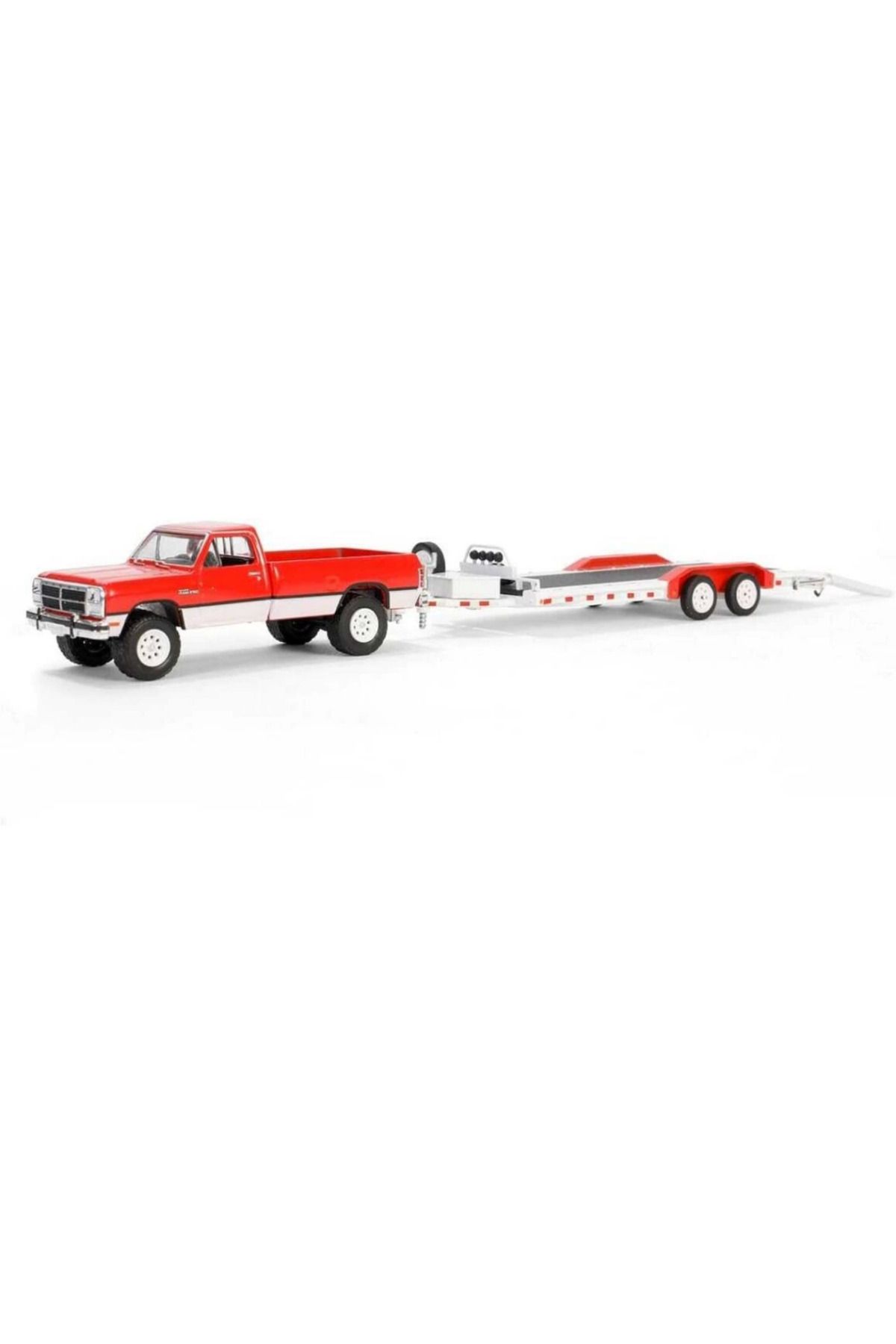 NessiWorld Greenlight 1/64 Hitch & Tow Series 31 - 1991 Dodge Ram Power Ram 250 with Heavy Duty Car