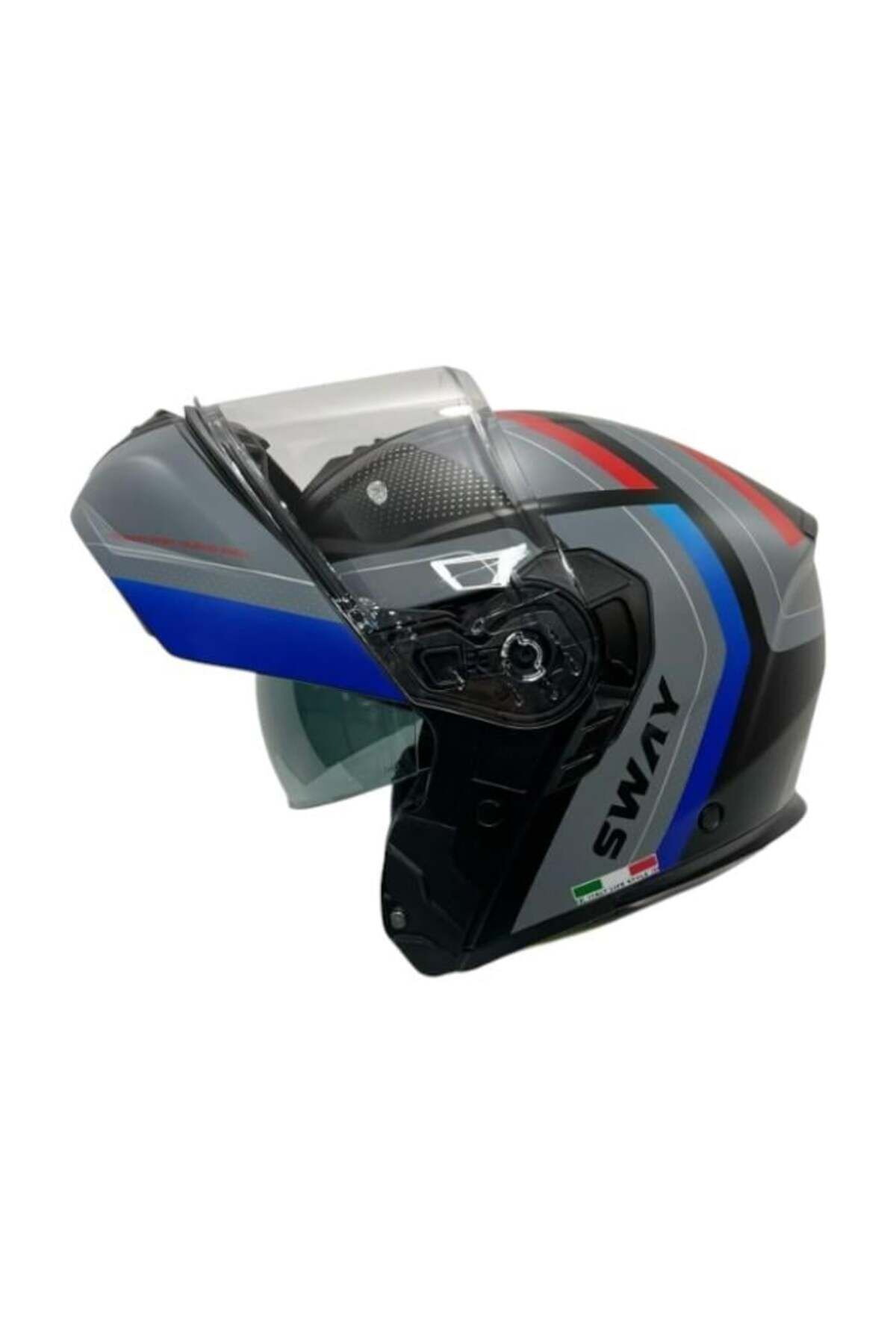 Sw 917 Çene Açılır Kask Kore Siyah Mavi - 3