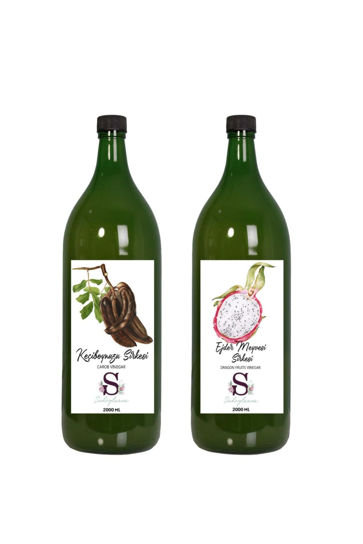 Süheylaana Doğal Keçiboynuzu Sirkesi 2000 Ml - Doğal Ejder Meyvesi Sirkesi 2000 Ml