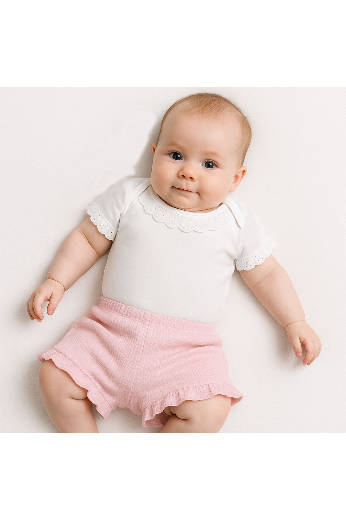 BabyCo KIZ BEBEK ŞORTLU TAKIM